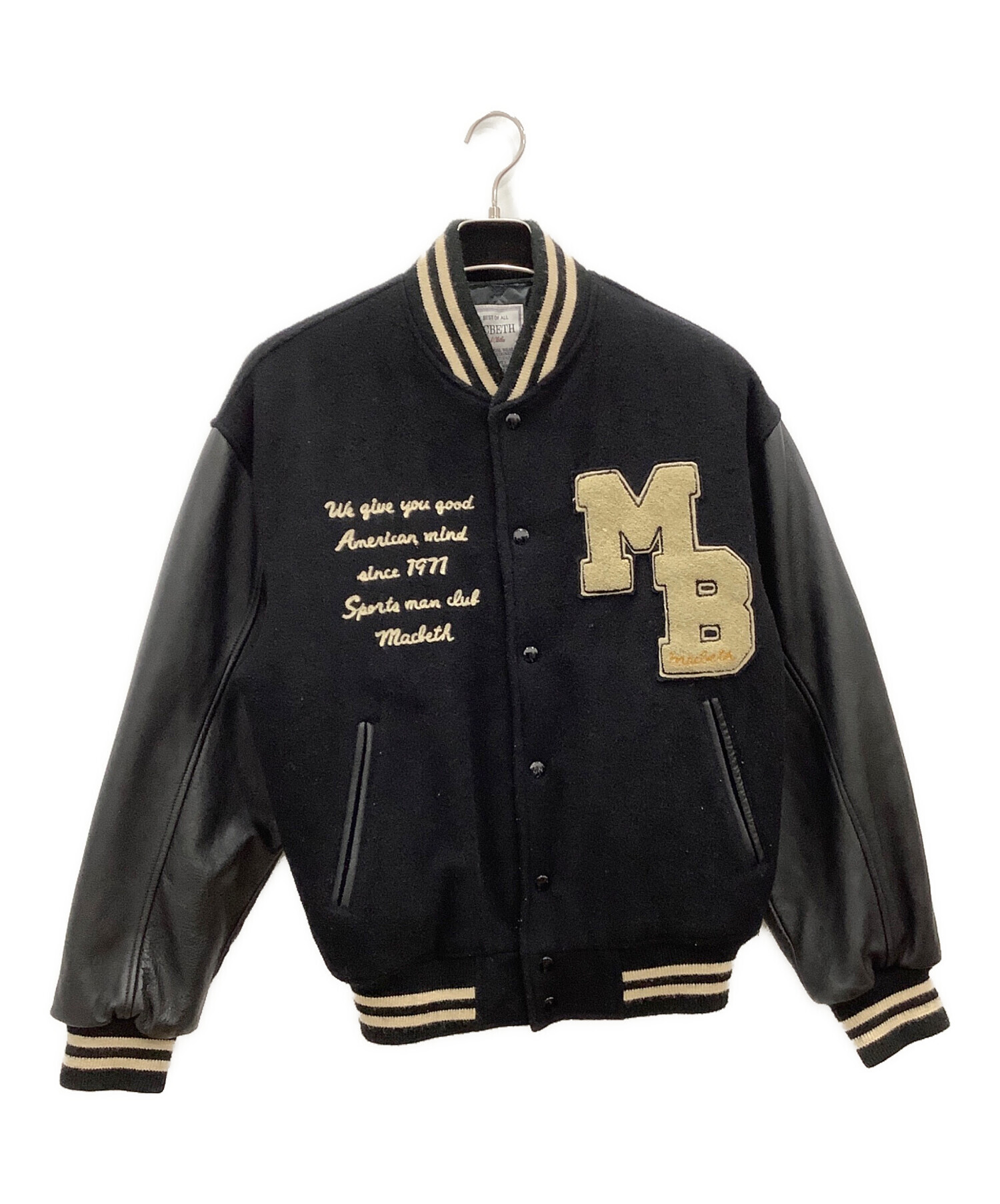 スタジャン　マクベス　HOTSCOOP MACBETH 中古・古着通販】MACBETH (マクベス) スタジャン/80's ネイビー サイズ