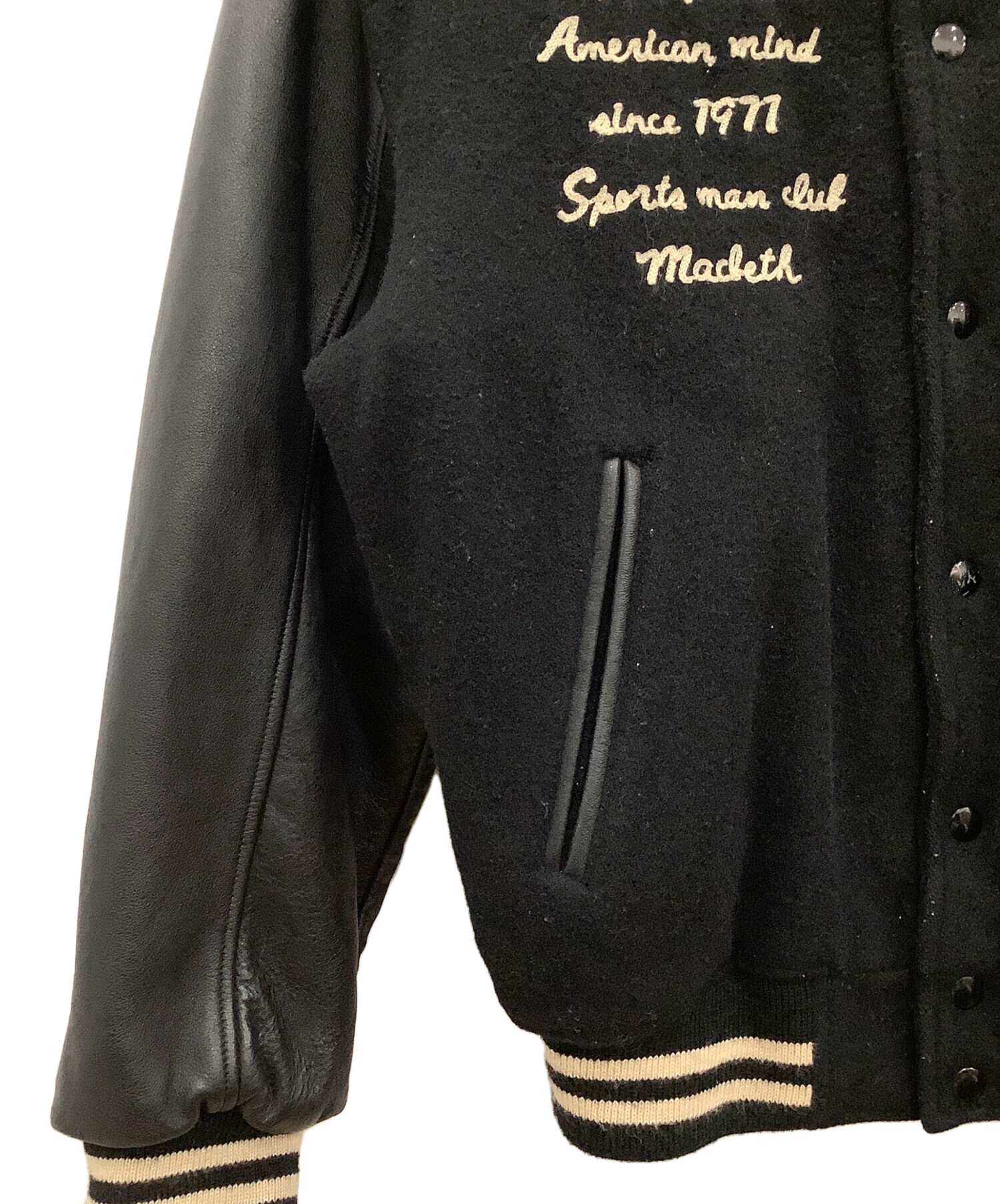 スタジャン　マクベス　HOTSCOOP MACBETH 中古・古着通販】MACBETH (マクベス) スタジャン/80's ネイビー サイズ