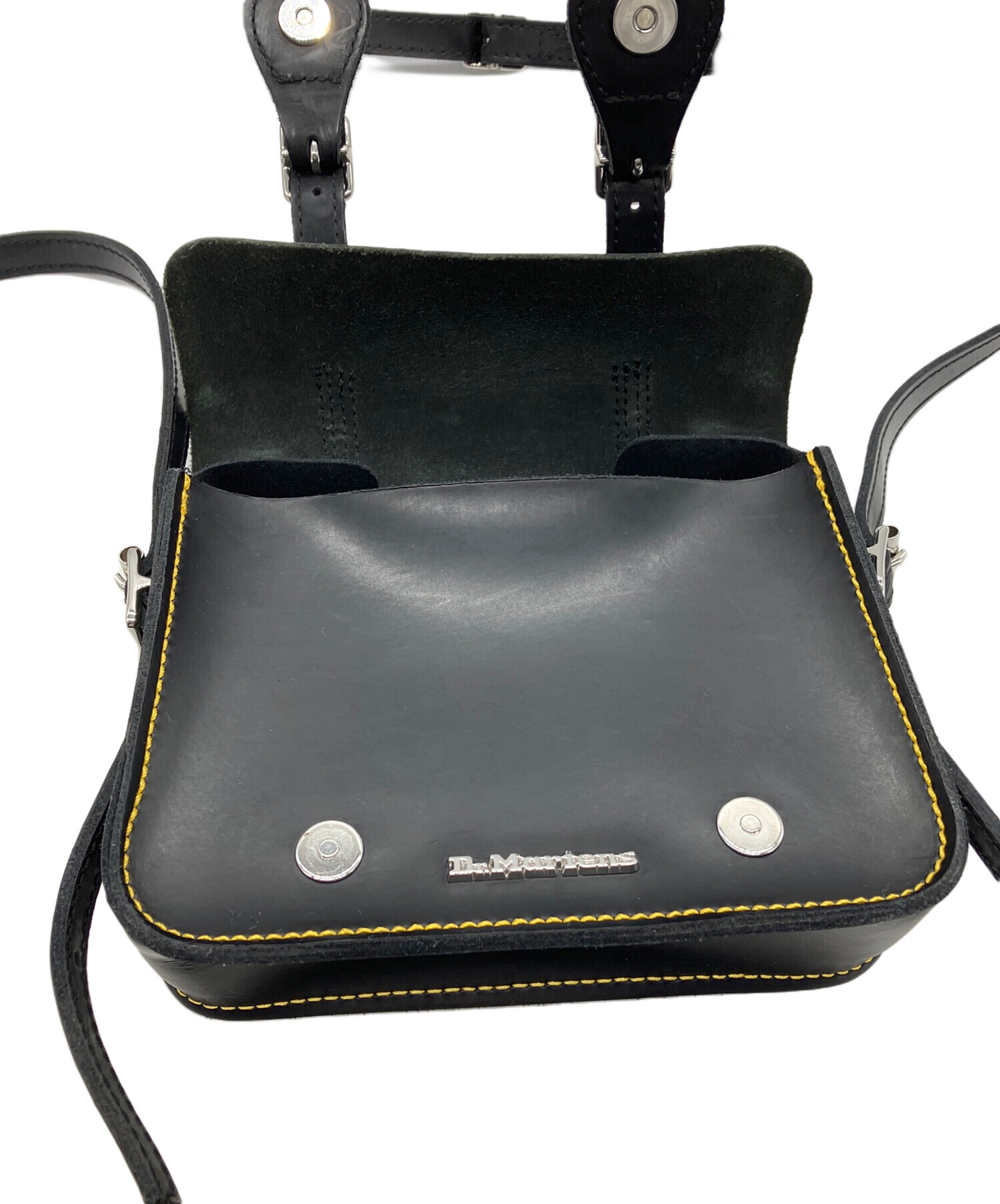 【未使用】ドクターマーチン 2way ショルダーバッグ ハンドバッグ ブラック 中古・古着通販】Dr.Martens (ドクターマーチン) ショルダーバッグ Dr