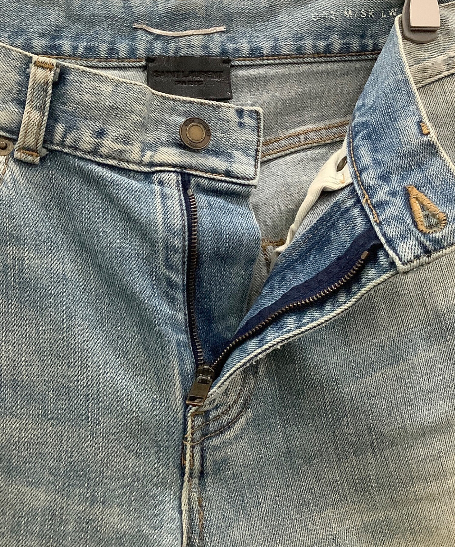 Saint Laurent Paris 16SS デストロイクラッシュ　デニム サンローランパリ デストロイクラッシュデニムパンツ メンズ SIZE 25