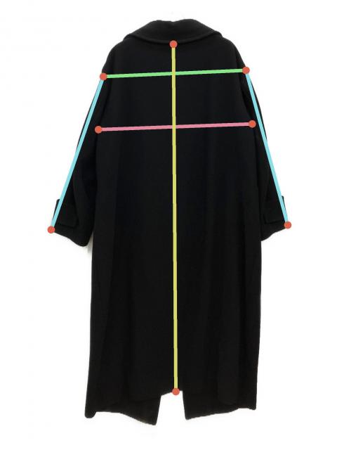 中古・古着通販】CLANE (クラネ) アップネックオーバーコート ブラック