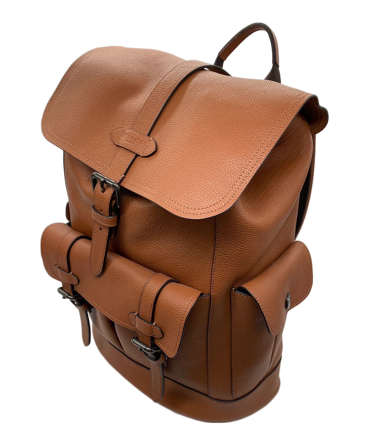 中古・古着通販】COACH (コーチ) レザーリュック COACH ハドソン