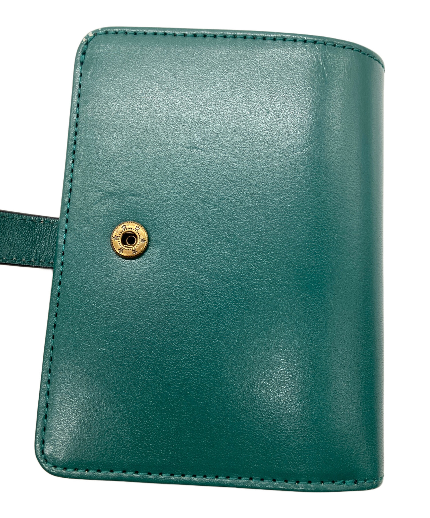 中古・古着通販】ANNA SUI (アナスイ) 2つ折り財布 ANNA SUI グリーン