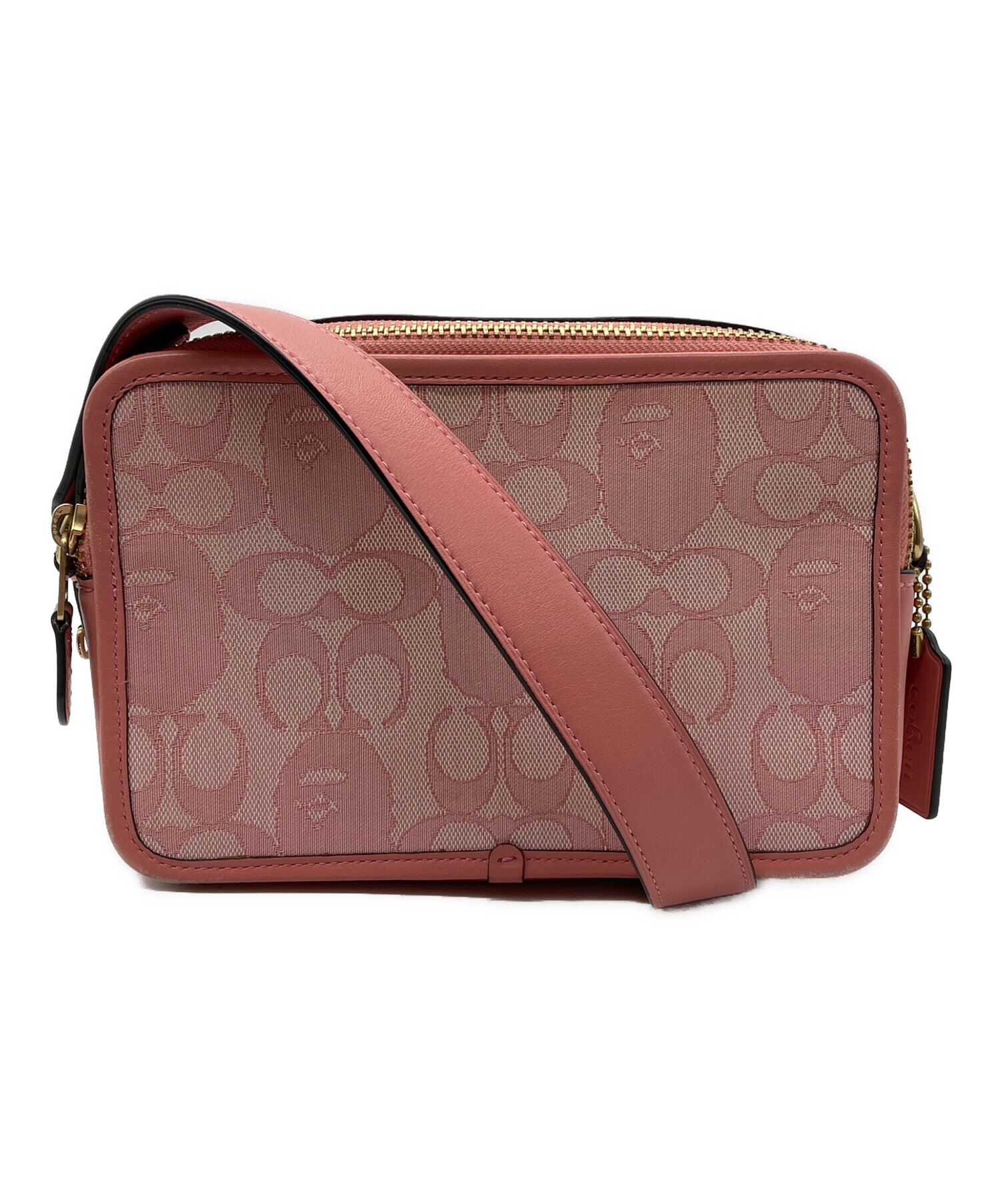 COACH コーチ/クロスボディショルダー/ペブルドレザー/ピンク/F34823/コーチ/ABランク/79【中古】 COACH コーチ/クロスボディショルダー/ペブルドレザー/ピンク/F34823