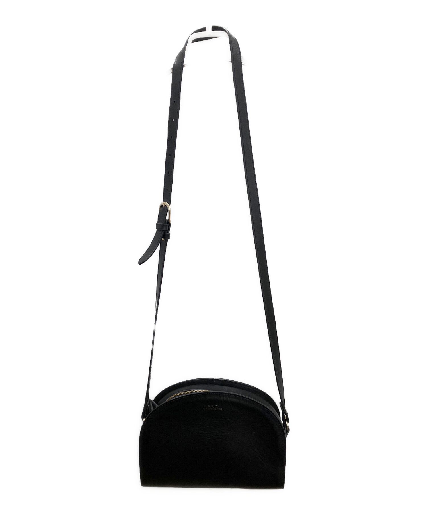 中古・古着通販】A.P.C. (アーペーセー) ハーフムーンショルダーバッグ