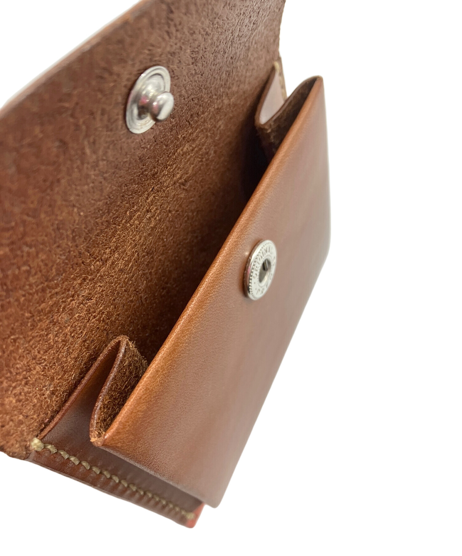 中古・古着通販】MOTO (モト) 2つ折り財布 MOTO ピンク×ブラウン