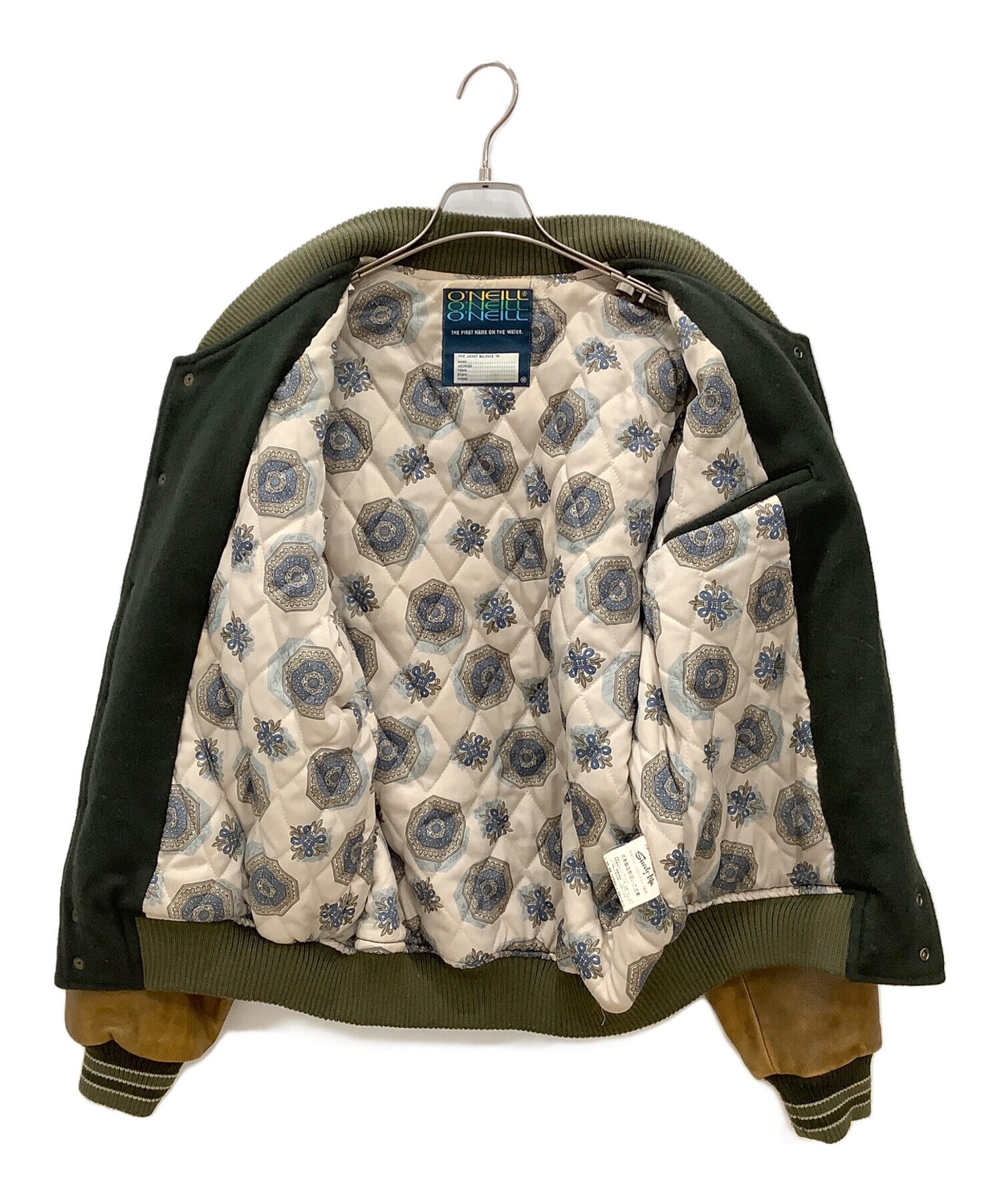 中古・古着通販】O'NEILL (オニール) レザー切替スタジャン O'NEILL