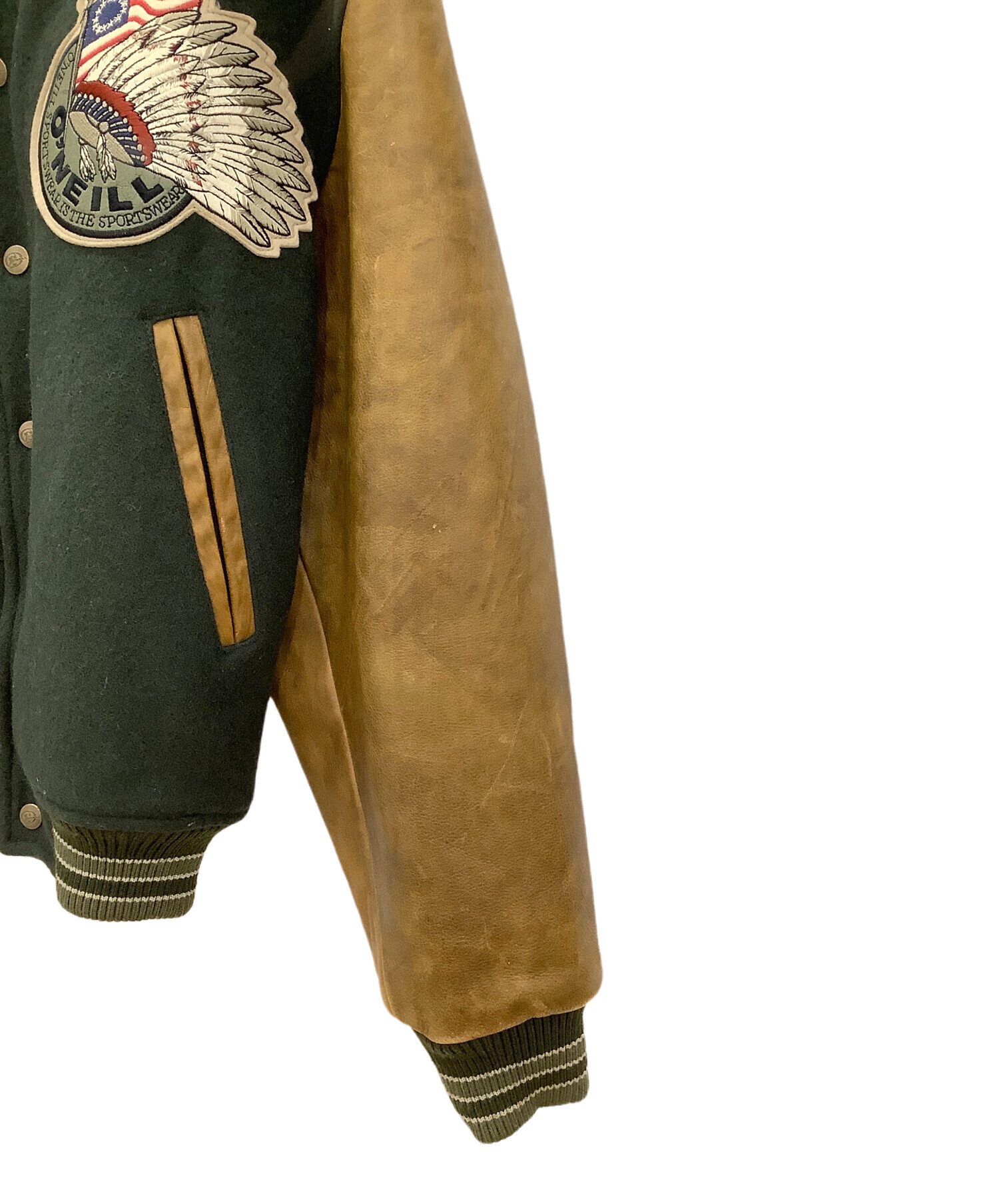 中古・古着通販】O'NEILL (オニール) レザー切替スタジャン O'NEILL