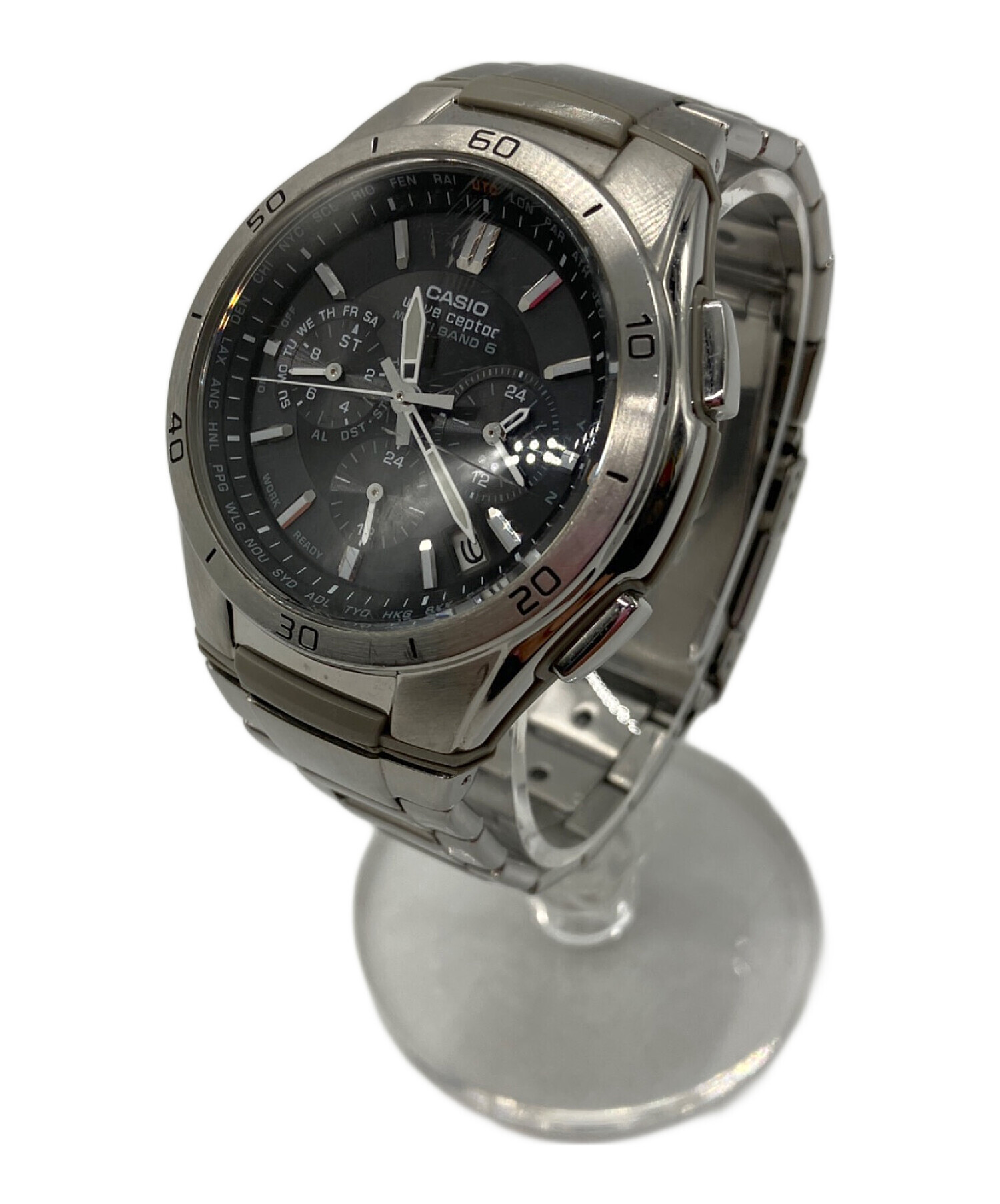 中古・古着通販】CASIO (カシオ) 腕時計 CASIO wave ceptor｜ブランド