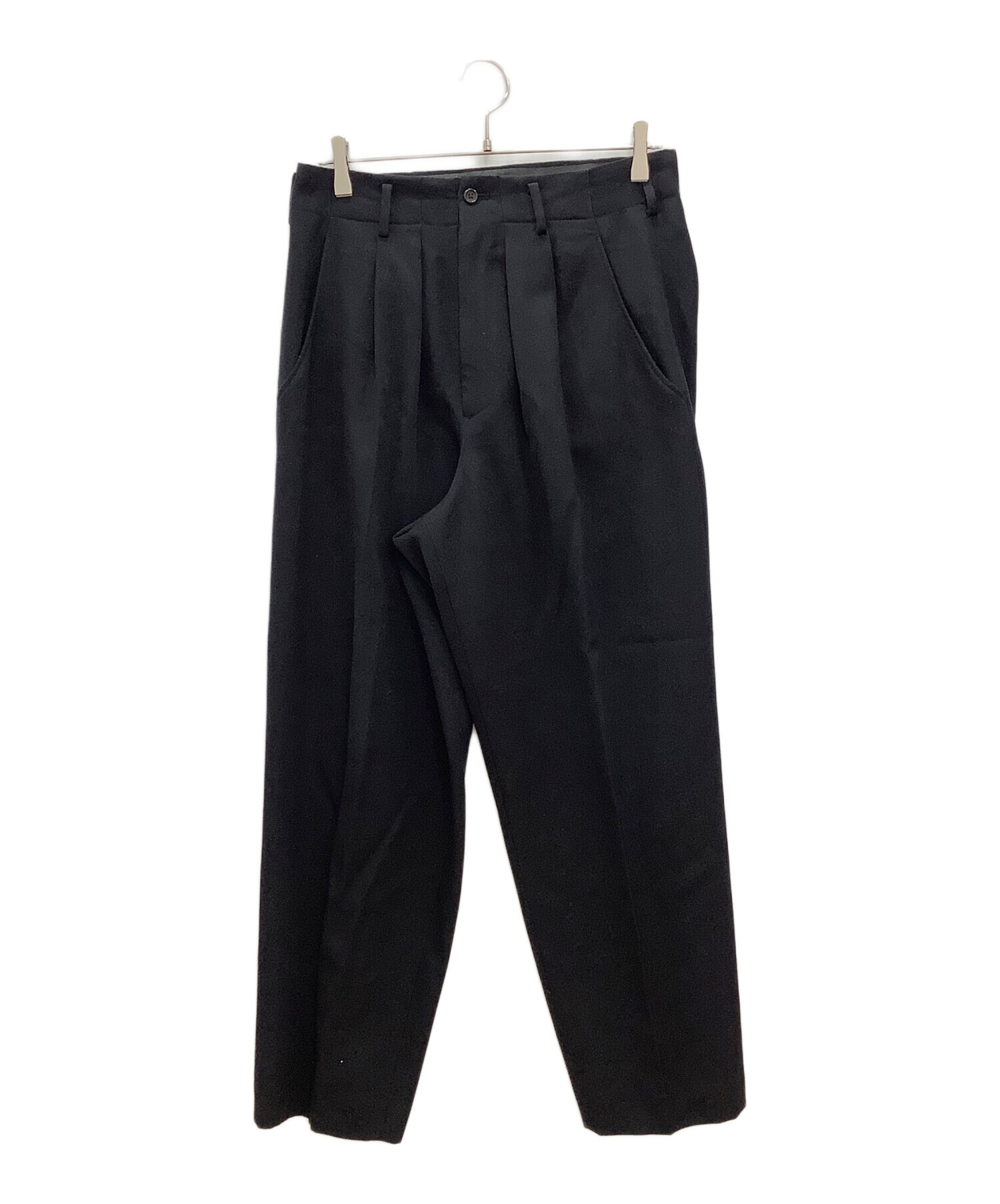 中古・古着通販】YOHJI YAMAMOTO (ヨウジヤマモト) ツータックパンツ