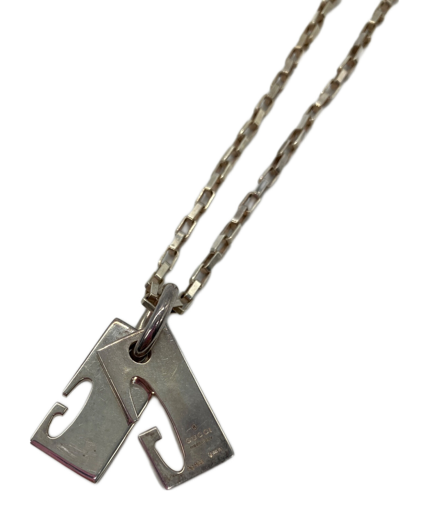 中古・古着通販】GUCCI (グッチ) ネックレス GUCCI AG925 Gロゴ