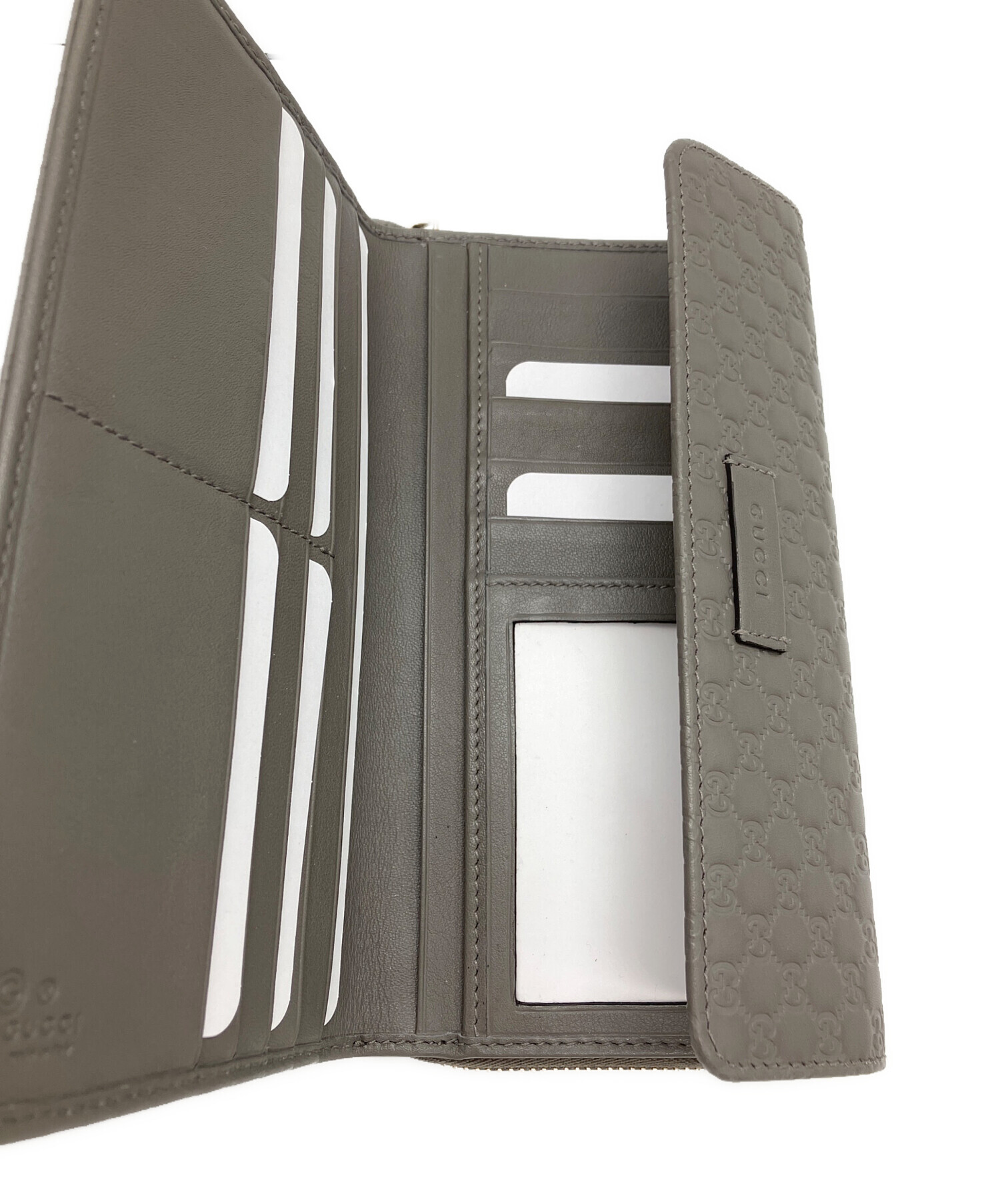 中古・古着通販】GUCCI (グッチ) 長財布 GUCCI グッチシマ 角スレ有