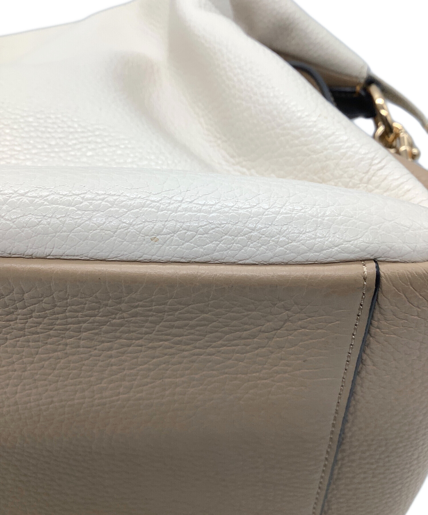 中古・古着通販】COACH (コーチ) ショルダーバッグ ベージュ×ホワイト