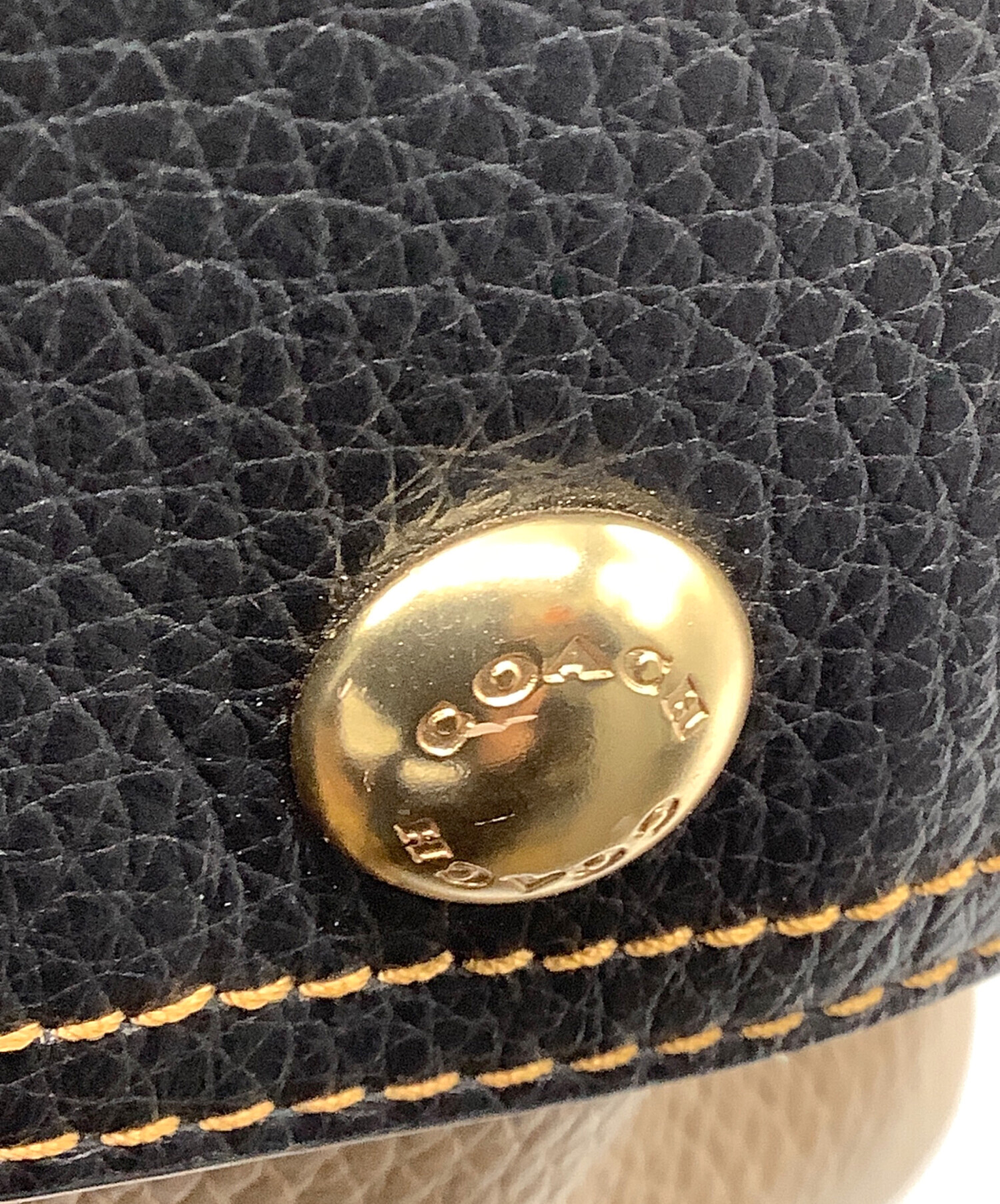 中古・古着通販】COACH (コーチ) ショルダーバッグ ベージュ×ホワイト