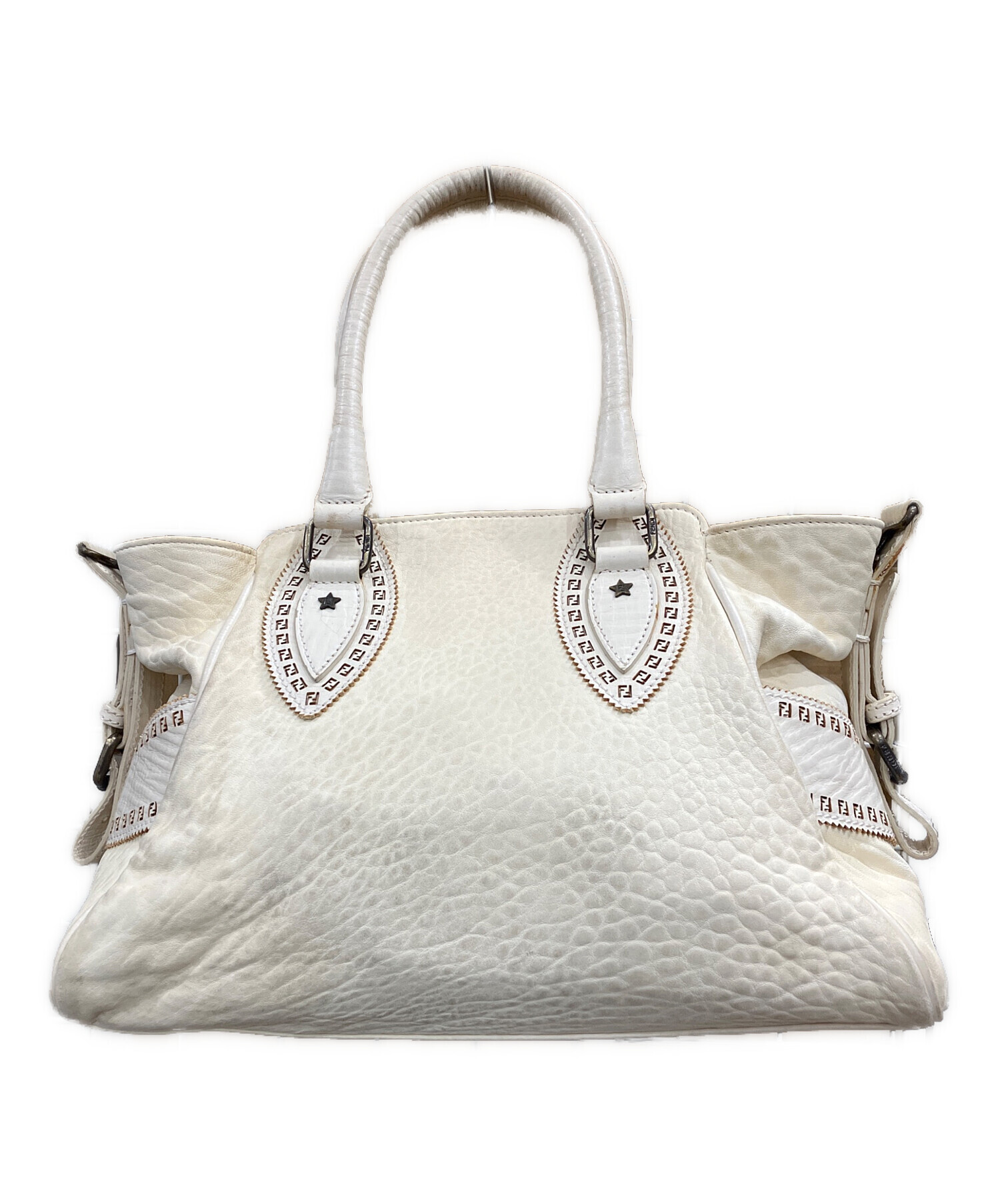 中古・古着通販】FENDI (フェンディ) ハンドバッグ アイボリー 
