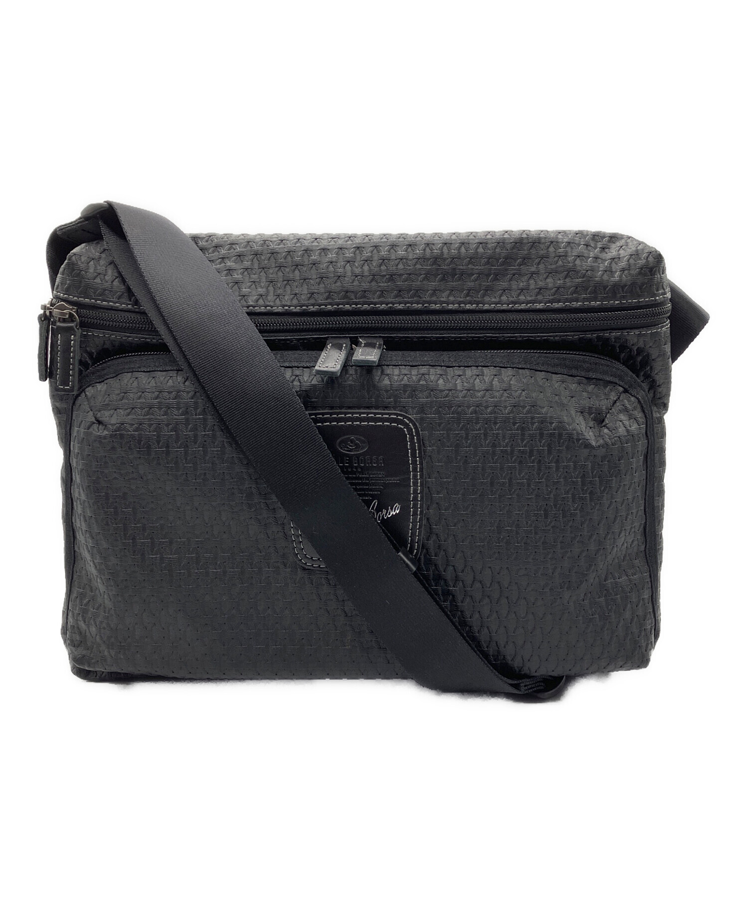 中古・古着通販】PELL BORSA (ペレボルサ) ショルダーバッグ ブラック 