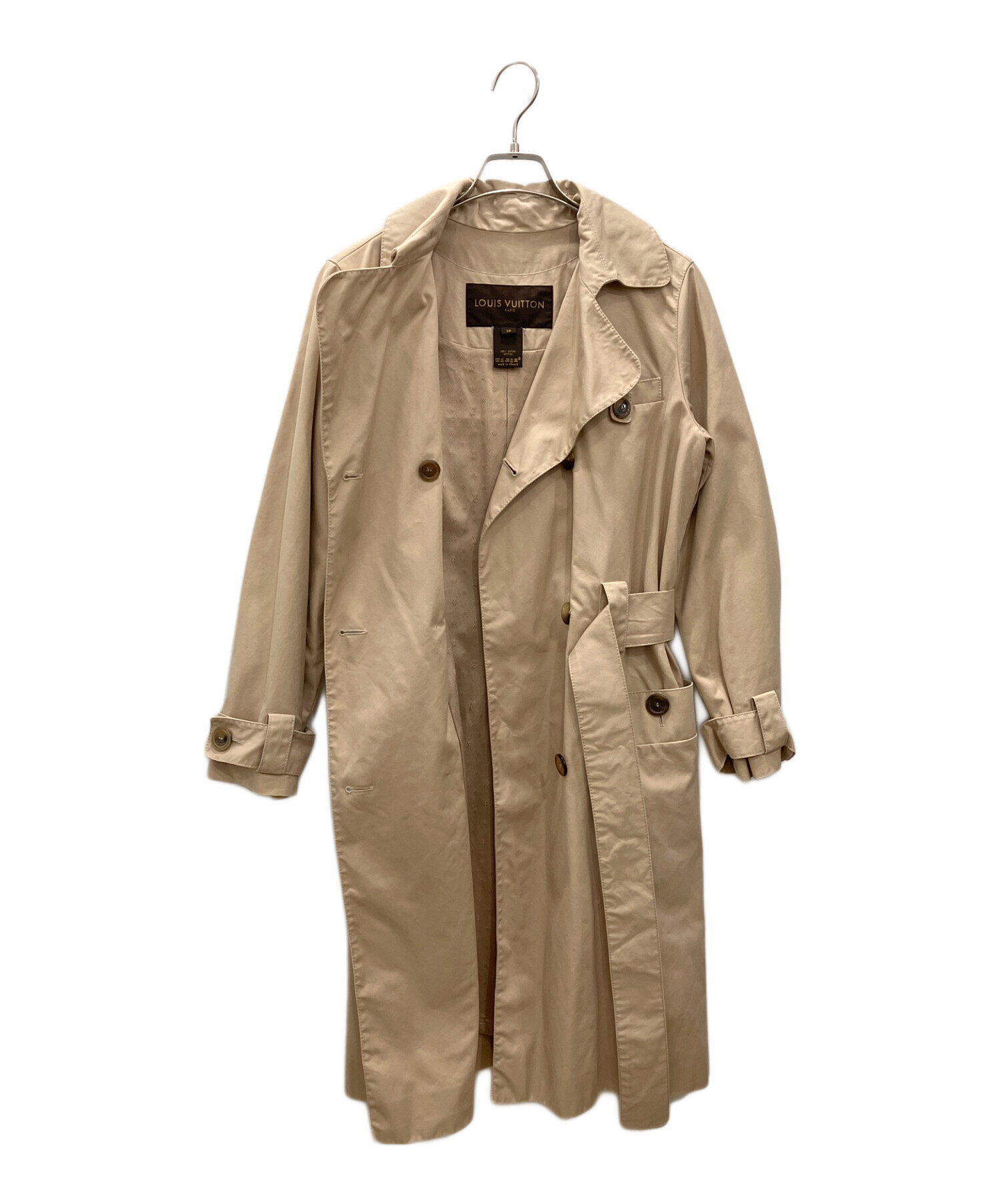 LOUIS VUITTON トレンチコート　サイズ36 中古・古着通販】LOUIS VUITTON (ルイ ヴィトン) トレンチコート