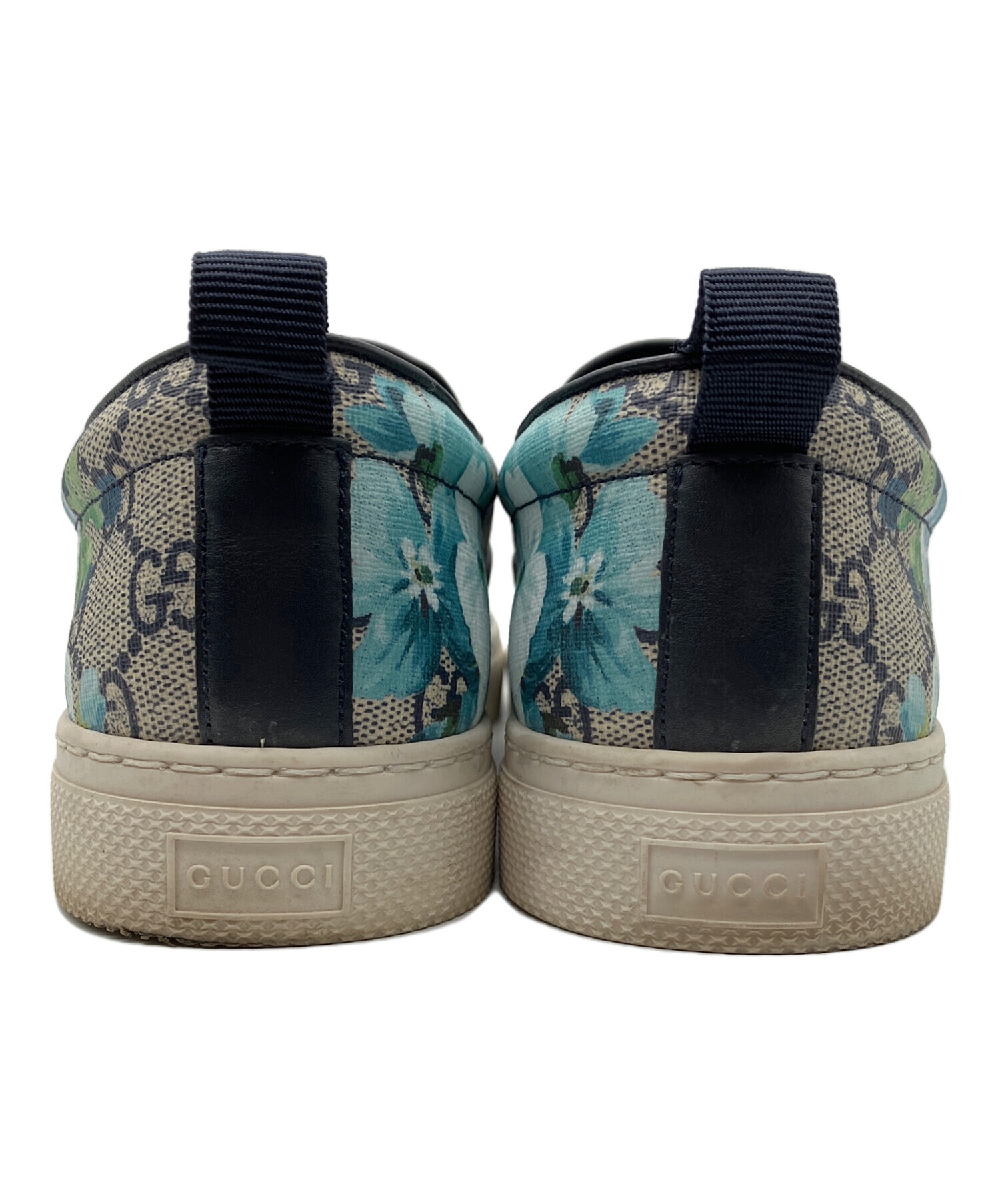 中古・古着通販】GUCCI (グッチ) スリッポン ネイビー サイズ:6 