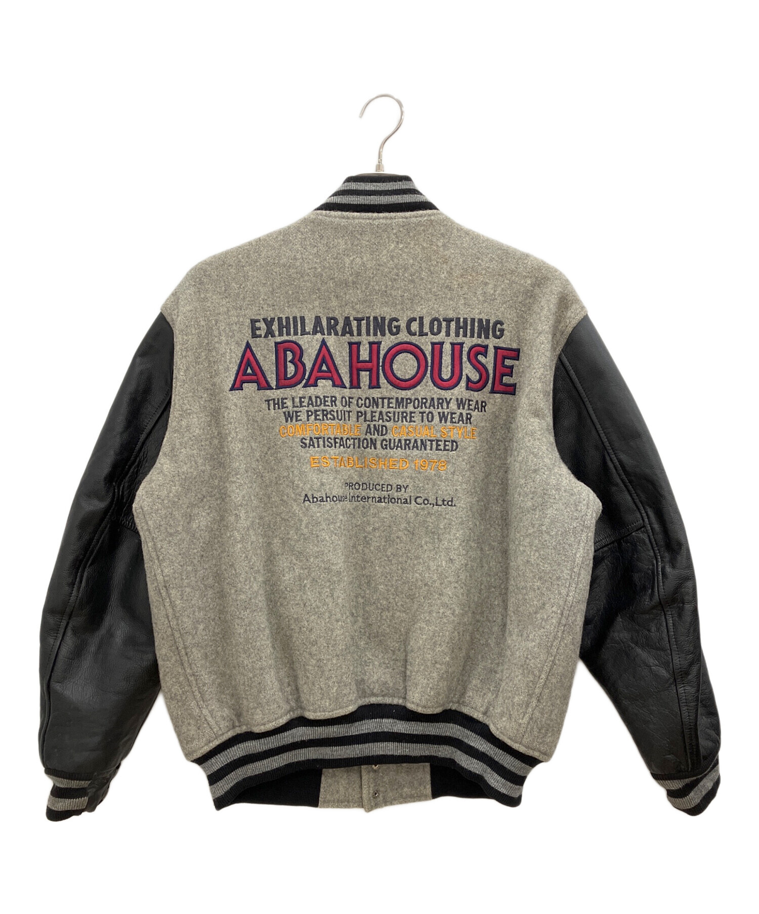 中古・古着通販】ABAHOUSE (アバハウス) 切替スタジャン グレー サイズ
