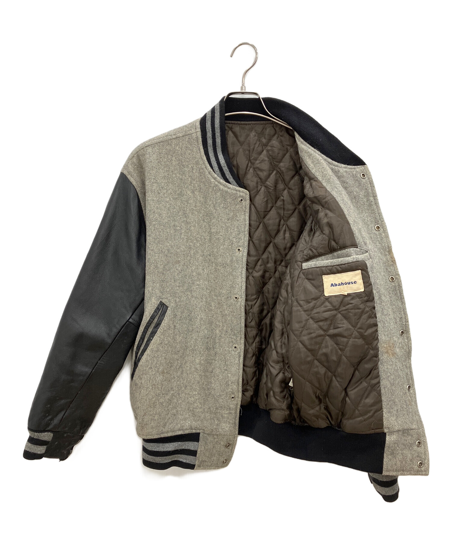 中古・古着通販】ABAHOUSE (アバハウス) 切替スタジャン グレー サイズ
