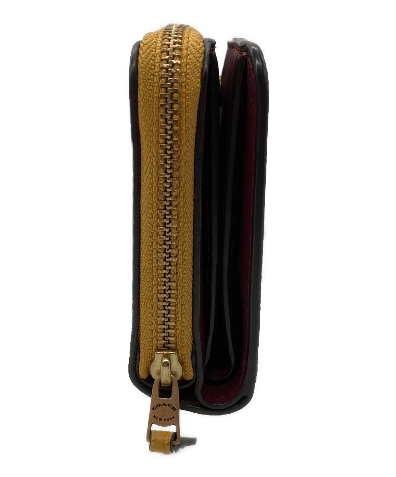 中古・古着通販】COACH (コーチ) ラウンドファスナー財布 ブラウン