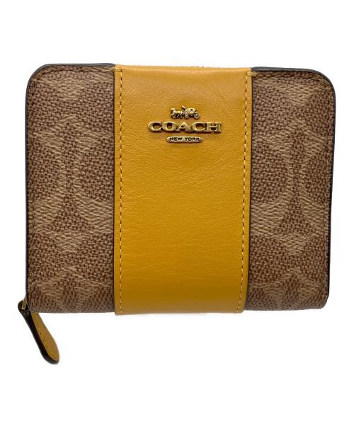 中古・古着通販】COACH (コーチ) ラウンドファスナー財布 ブラウン