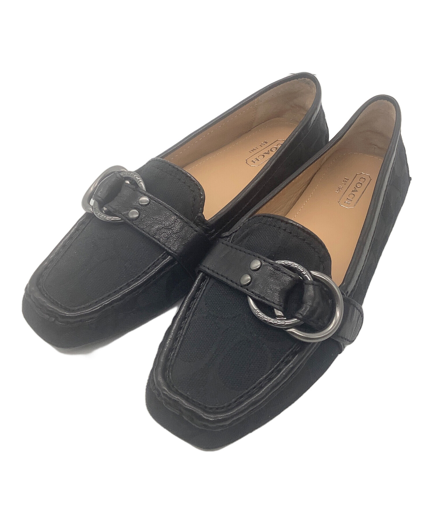 中古・古着通販】COACH (コーチ) ローファー A2811 ブラック サイズ:6B 