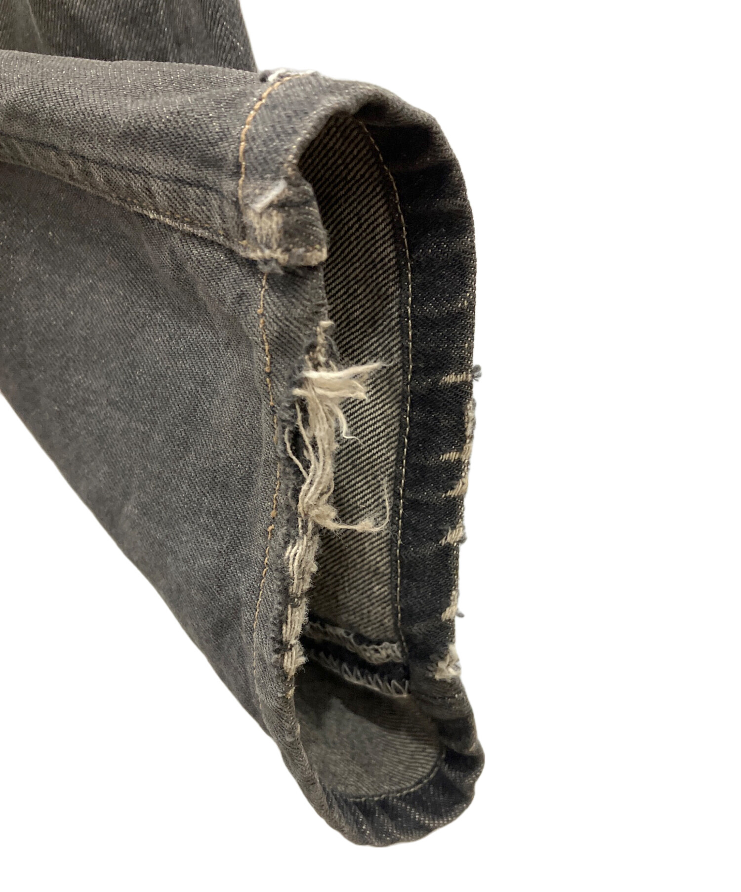 中古・古着通販】LEVI'S (リーバイス) 先染めブラックデニムパンツ