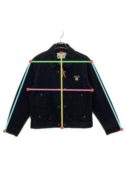中古・古着通販】SATUR (セター) デニムジャケット ブラック サイズ:M