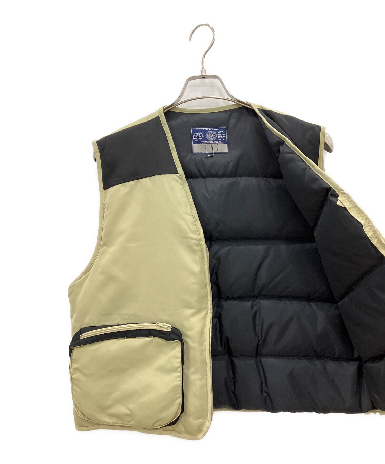 中古・古着通販】GAP (ギャップ) 中綿ベスト ベージュ サイズ:M