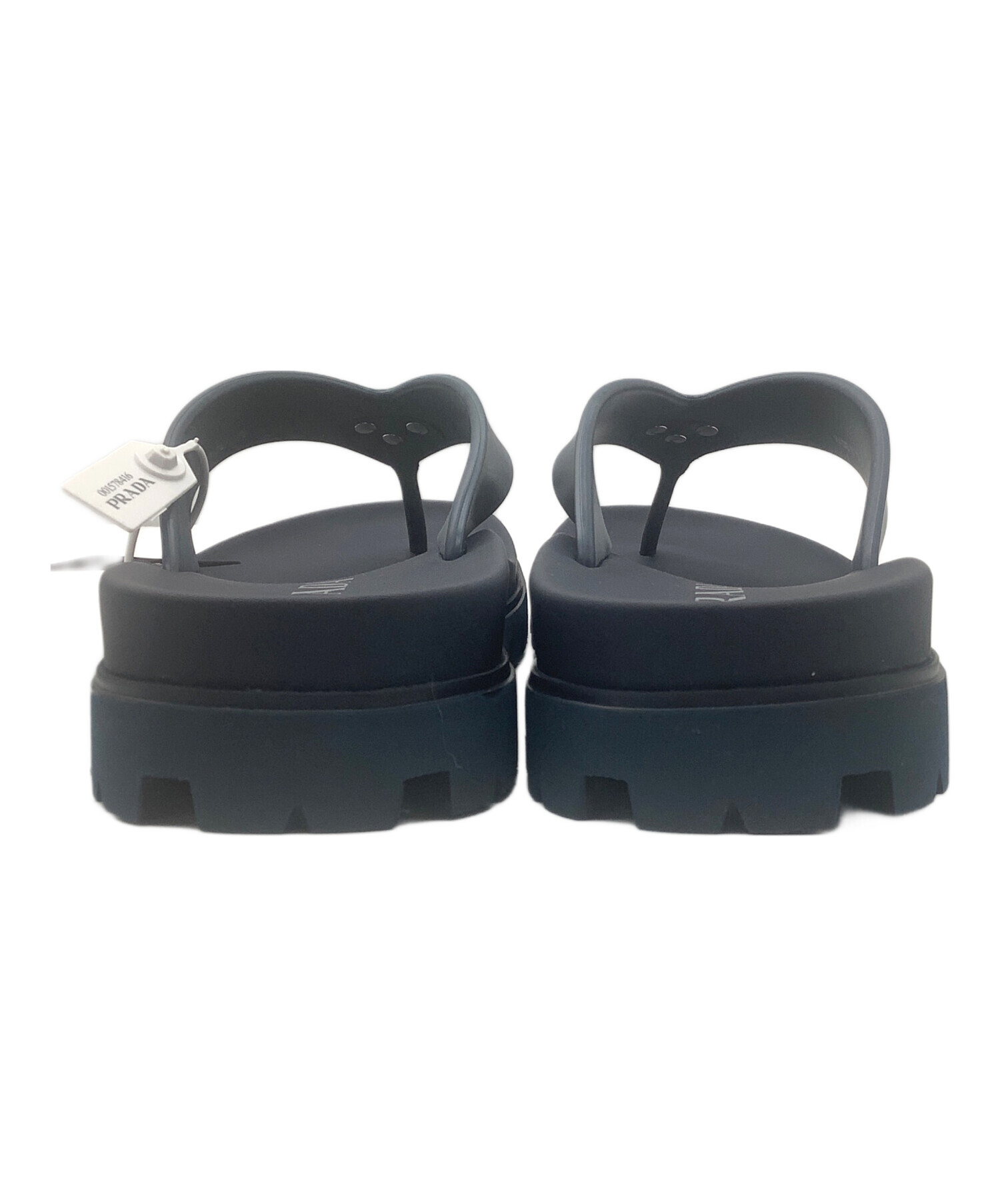 中古・古着通販】PRADA (プラダ) ラバートングサンダル ネイビー