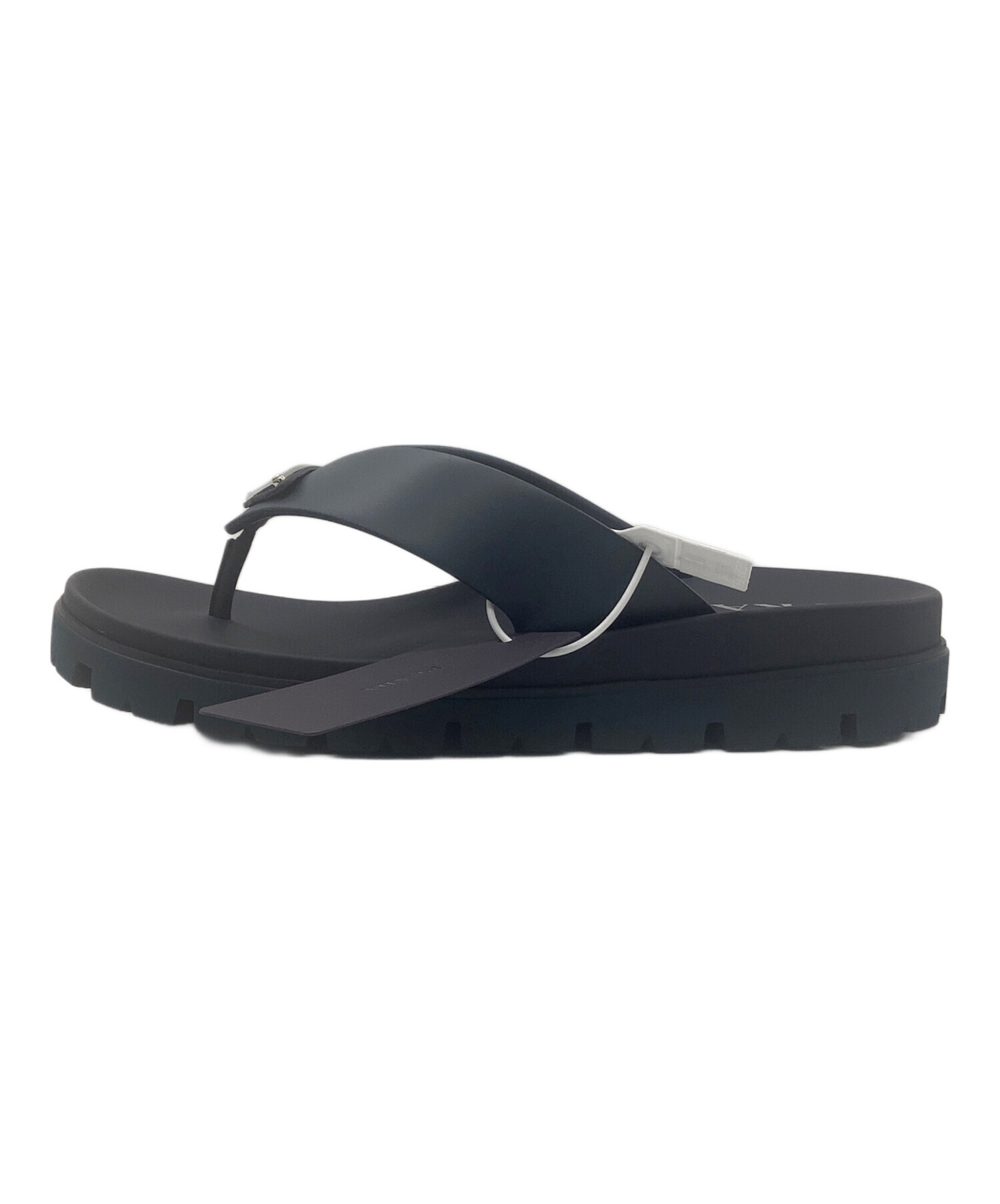 中古・古着通販】PRADA (プラダ) ラバートングサンダル ネイビー