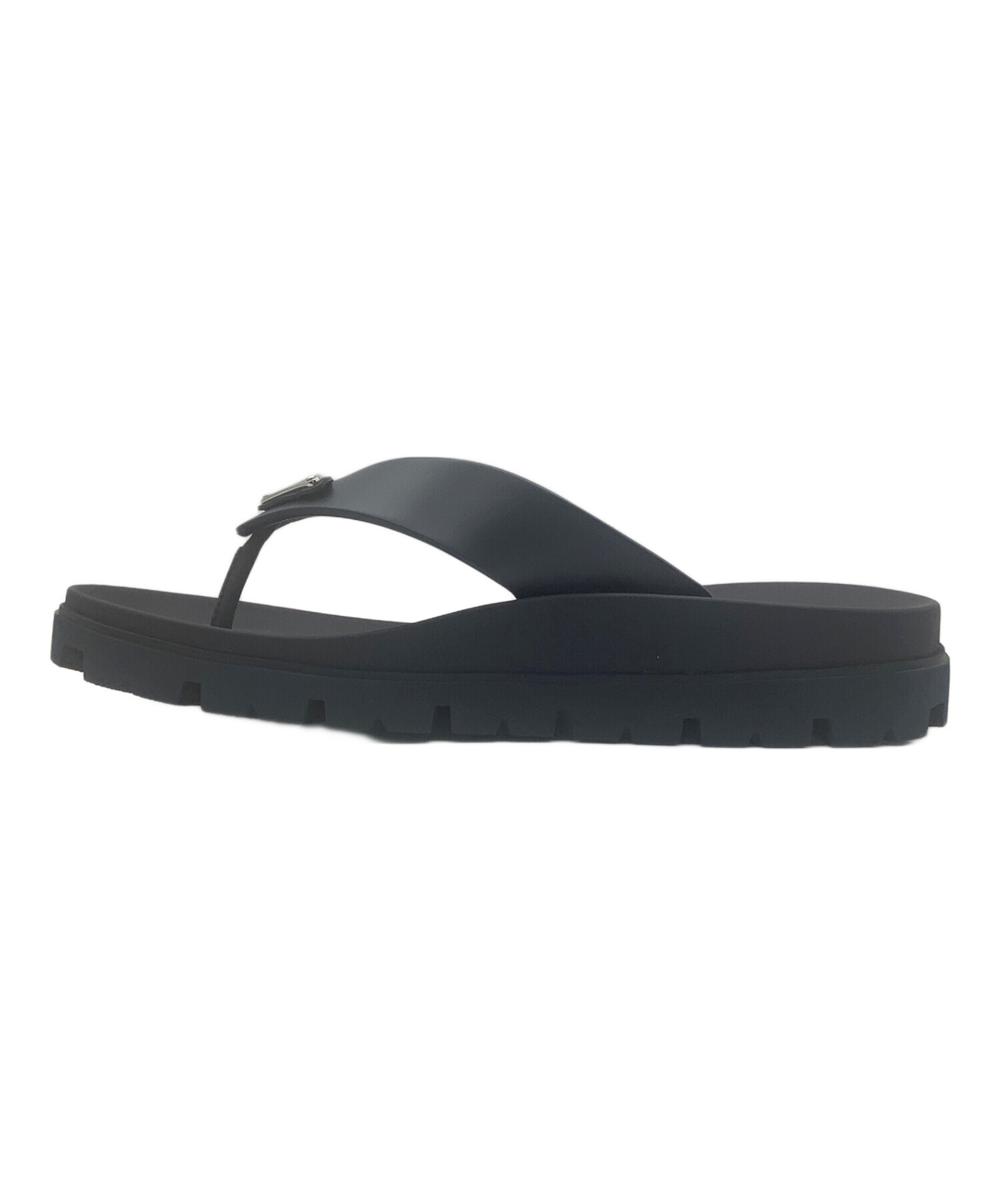 中古・古着通販】PRADA (プラダ) ラバートングサンダル ネイビー