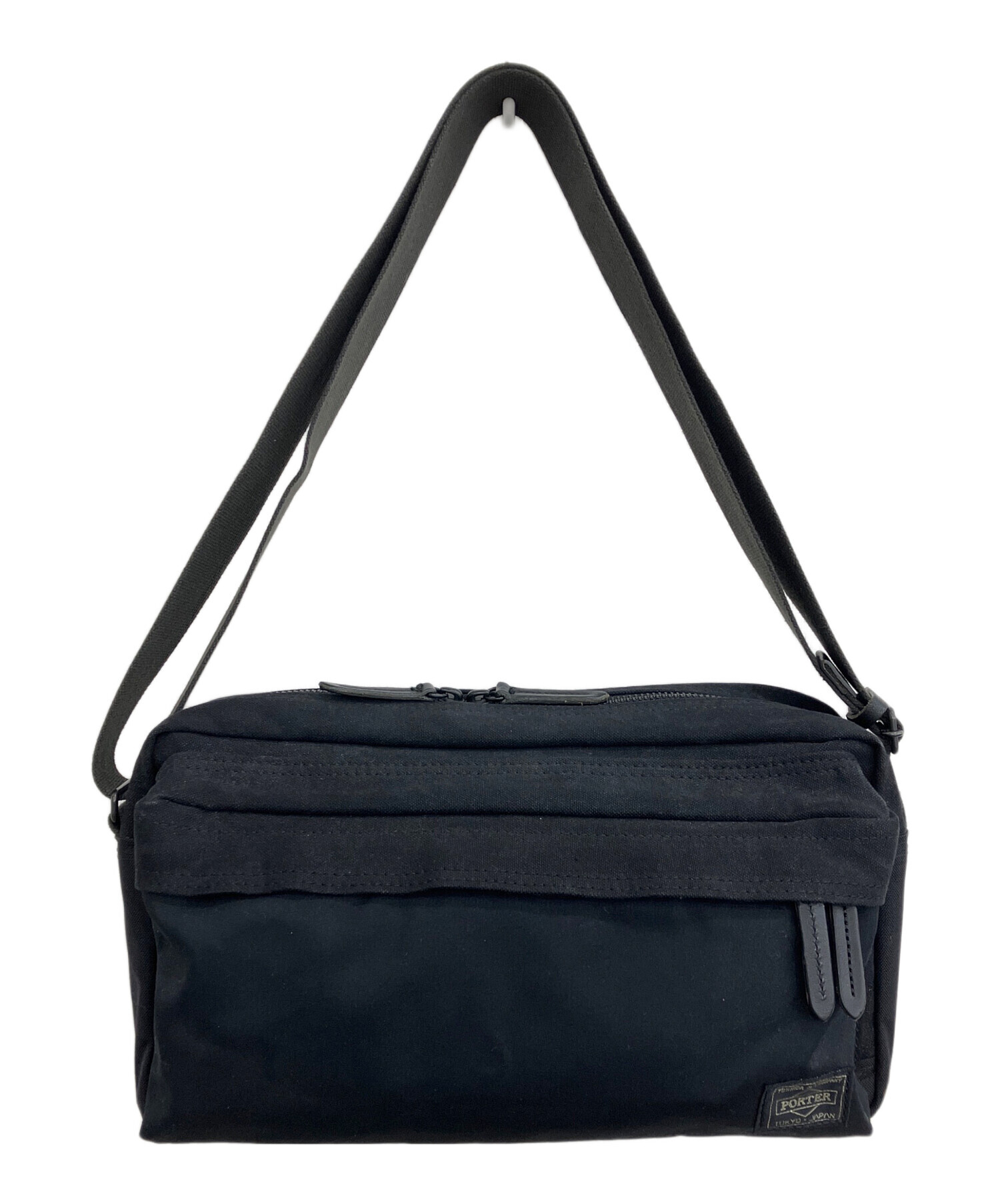 中古・古着通販】PORTER (ポーター) ショルダーバッグ ブラック 中古・古着通販】PORTER (ポーター) ショルダーバッグ ブラック