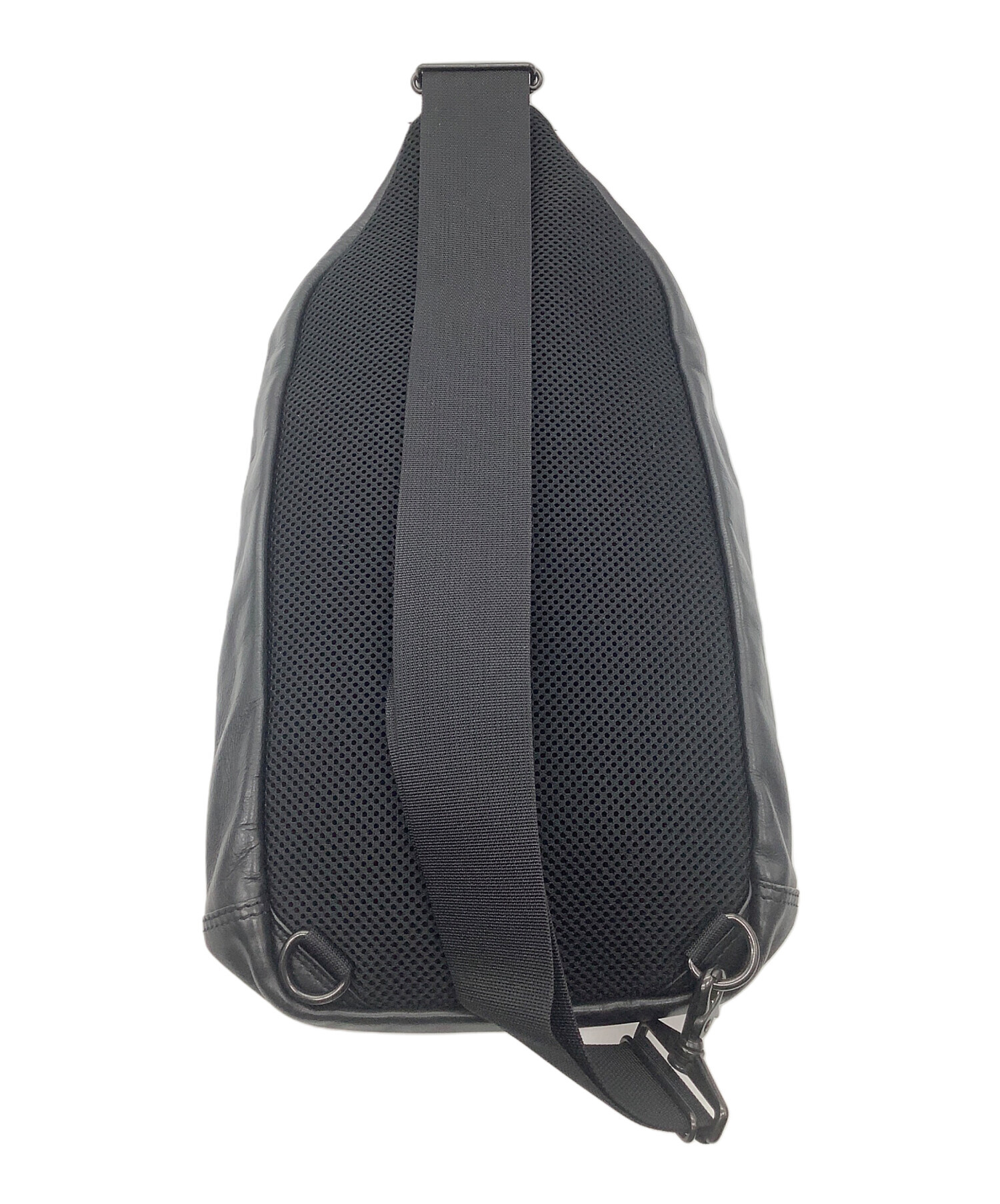PORTER ボディバッグ ブラック デニム　中古美品 中古・古着通販】PORTER (ポーター) ボディーバッグ ブラック