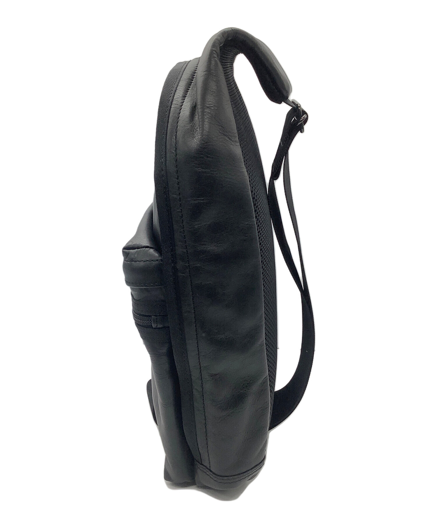 PORTER ボディバッグ ブラック デニム　中古美品 中古・古着通販】PORTER (ポーター) ボディバッグ ブラック｜ブランド