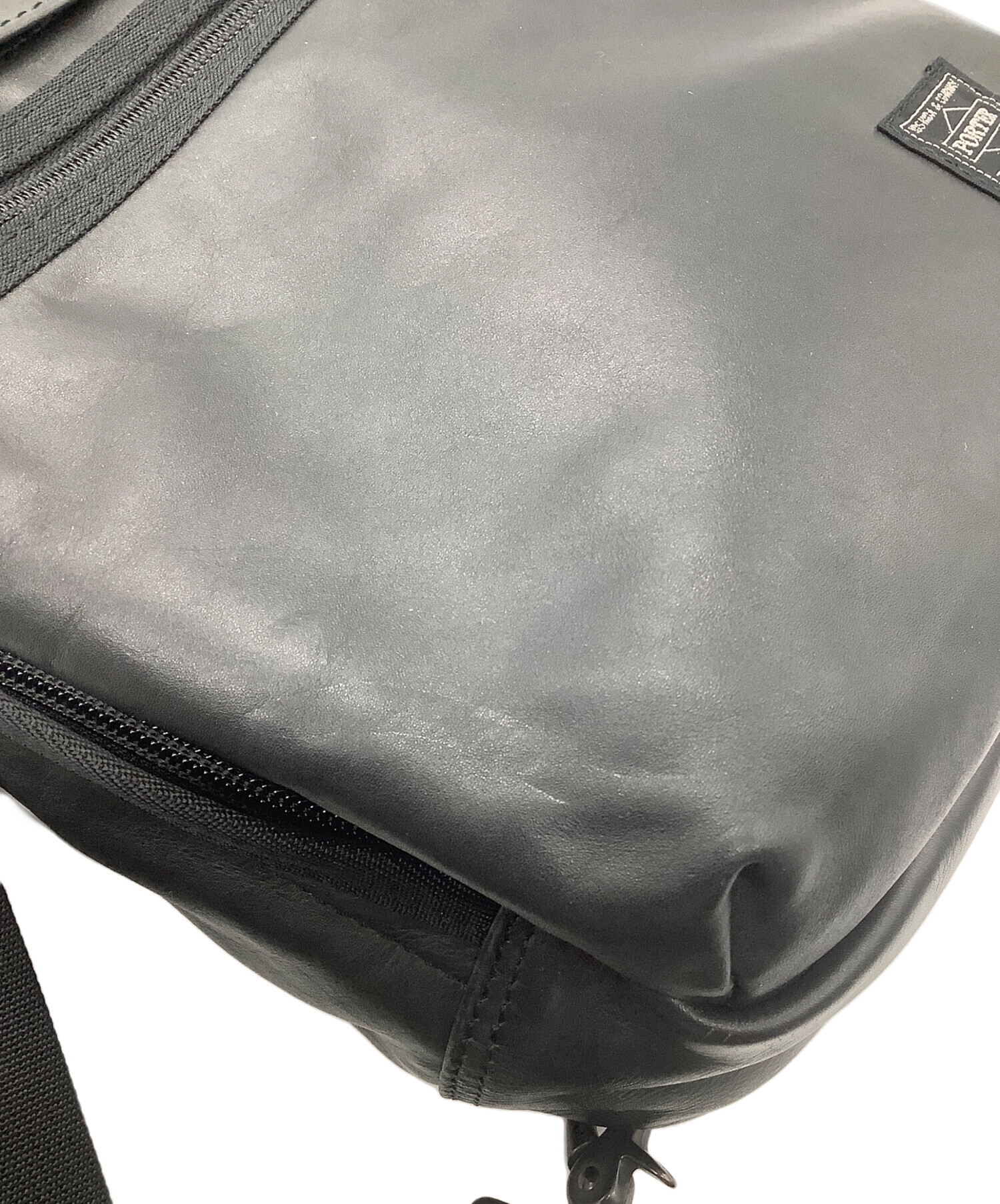 中古・古着通販】PORTER (ポーター) ボディーバッグ ブラック