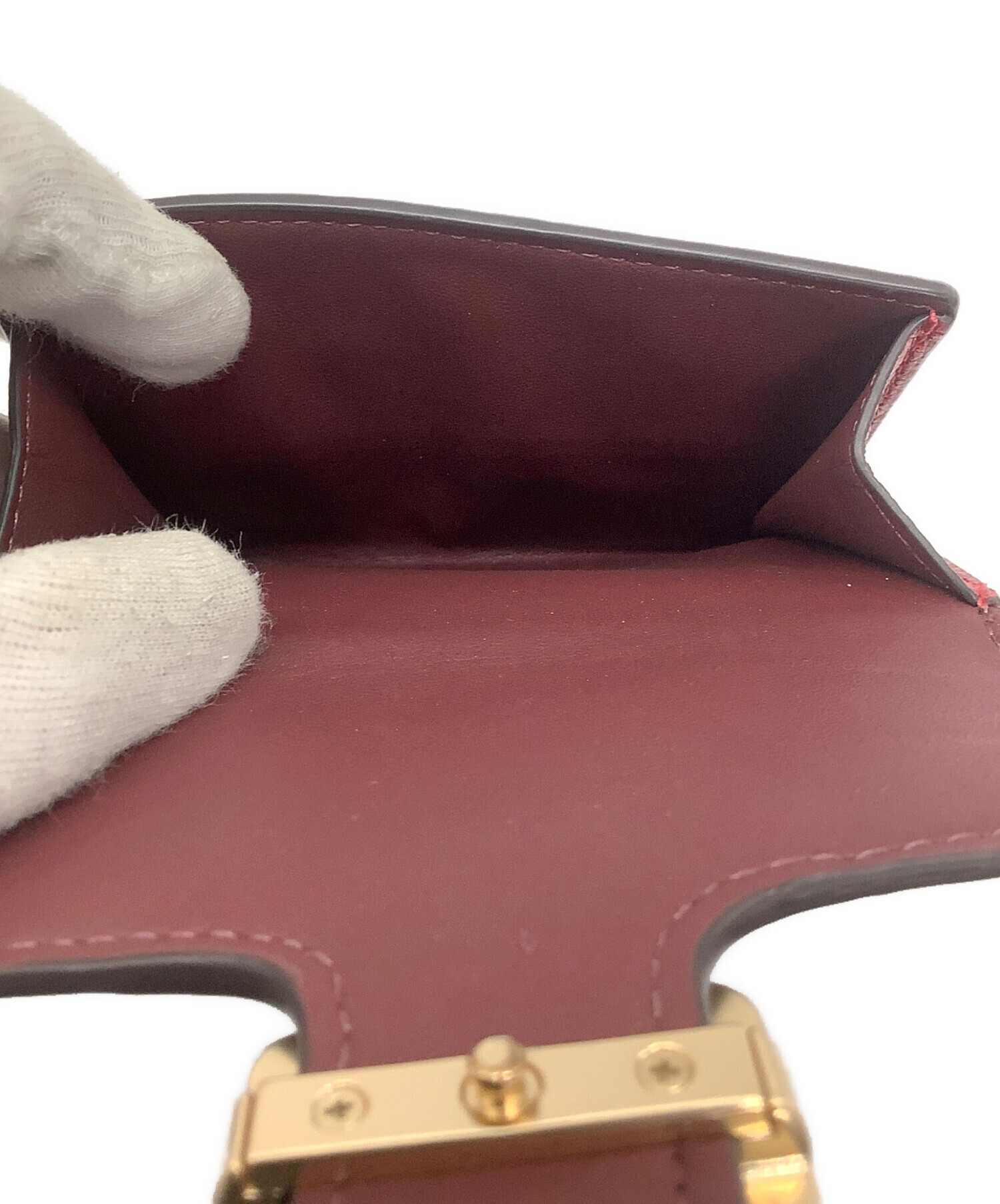 中古・古着通販】COACH (コーチ) 2つ折り財布 レッド｜ブランド・古着