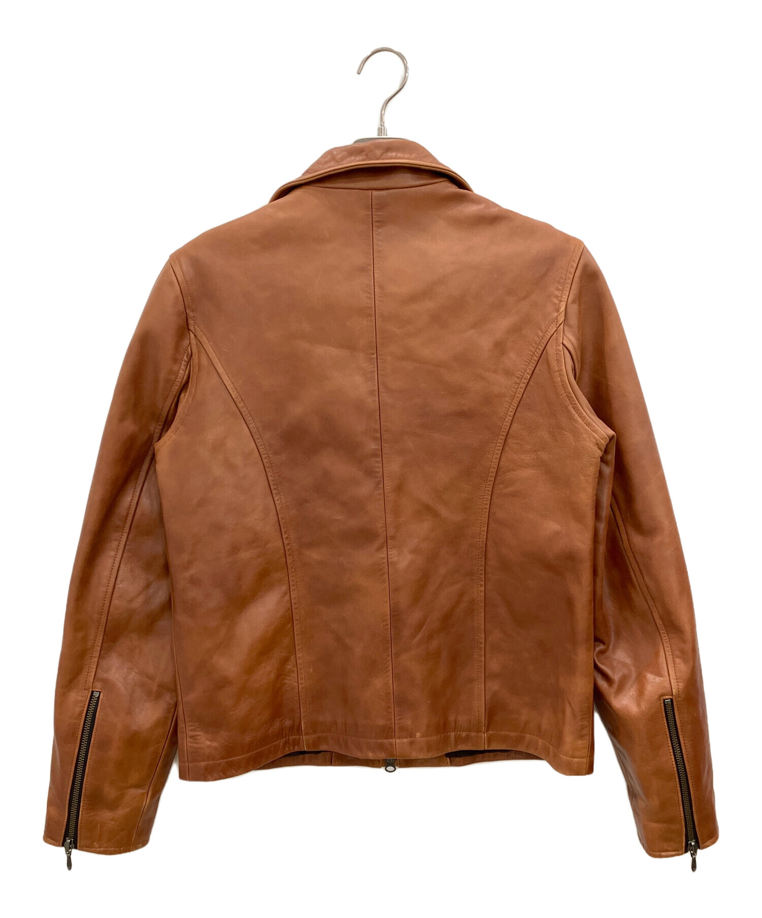 中古・古着通販】SCHAFFEN (シャッフェン) レザージャケット ブラウン