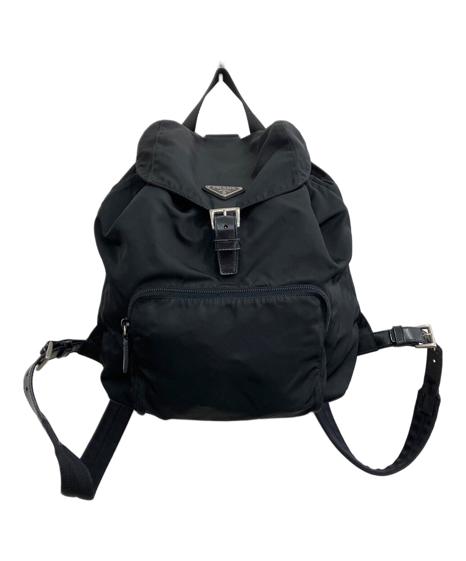 ※ジャンク品※PRADA ブラックナイロン リュック 中古・古着通販】PRADA (プラダ) ナイロンリュック ブラック｜ブランド