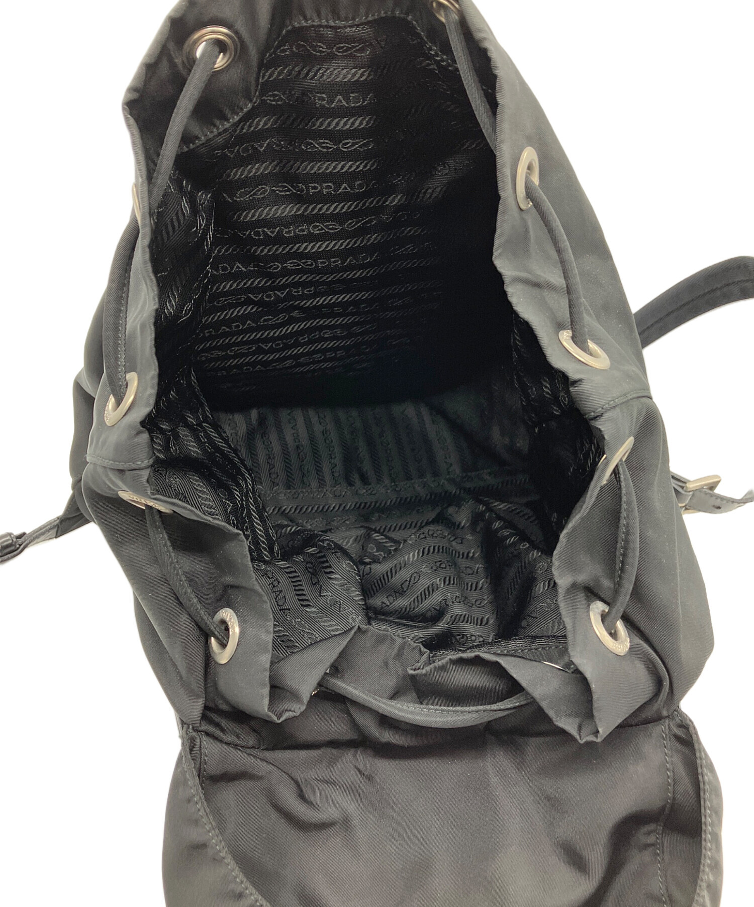 中古・古着通販】PRADA (プラダ) ナイロンリュック ブラック｜ブランド
