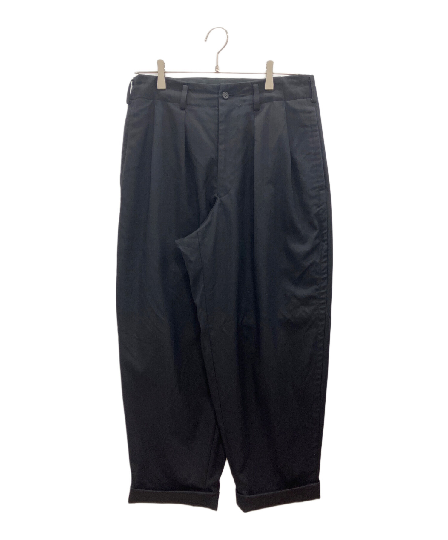 Y’s for men ワイズフォーメン スラックスパンツ ツータック 中古・古着通販】Y's for men (ワイズフォーメン) タックパンツ