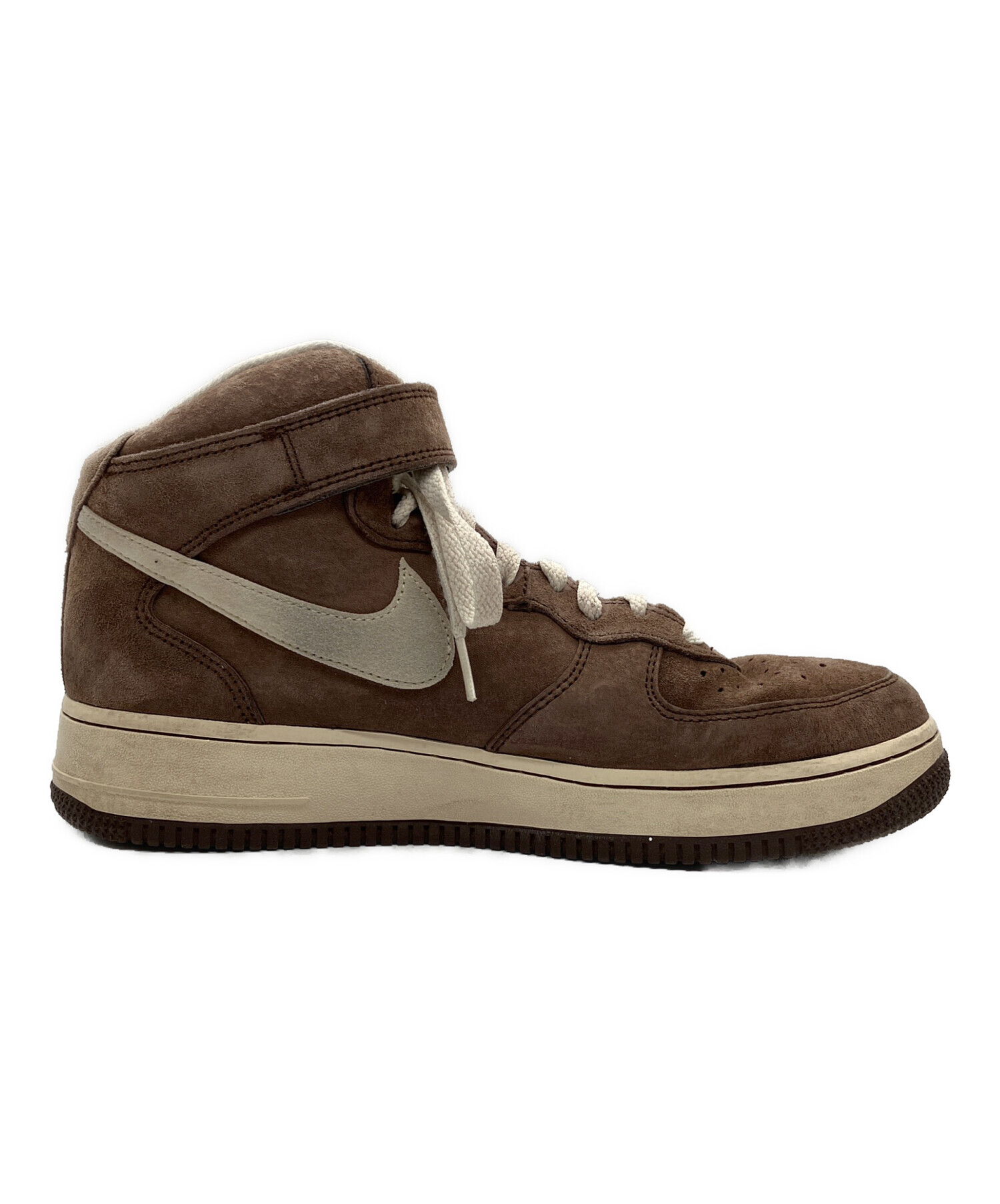 中古・古着通販】NIKE (ナイキ) ハイカットスニーカー ブラウン サイズ