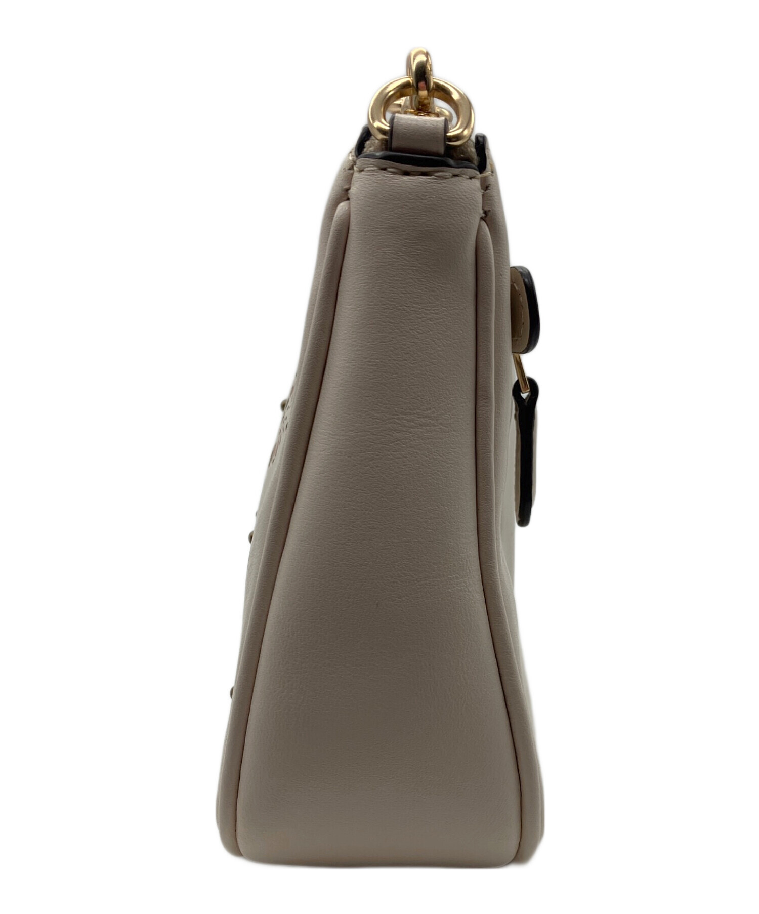 中古・古着通販】COACH (コーチ) チェーンショルダーバッグ ホワイト