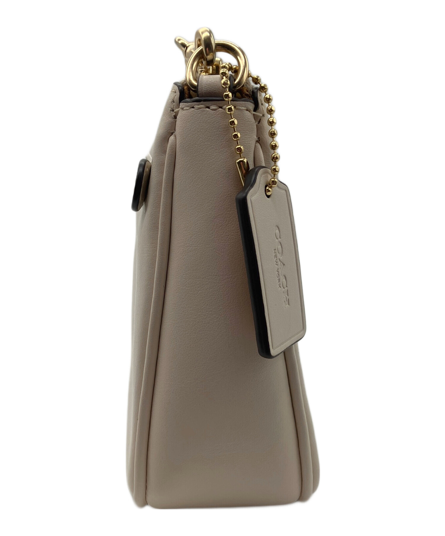 中古・古着通販】COACH (コーチ) チェーンショルダーバッグ ホワイト