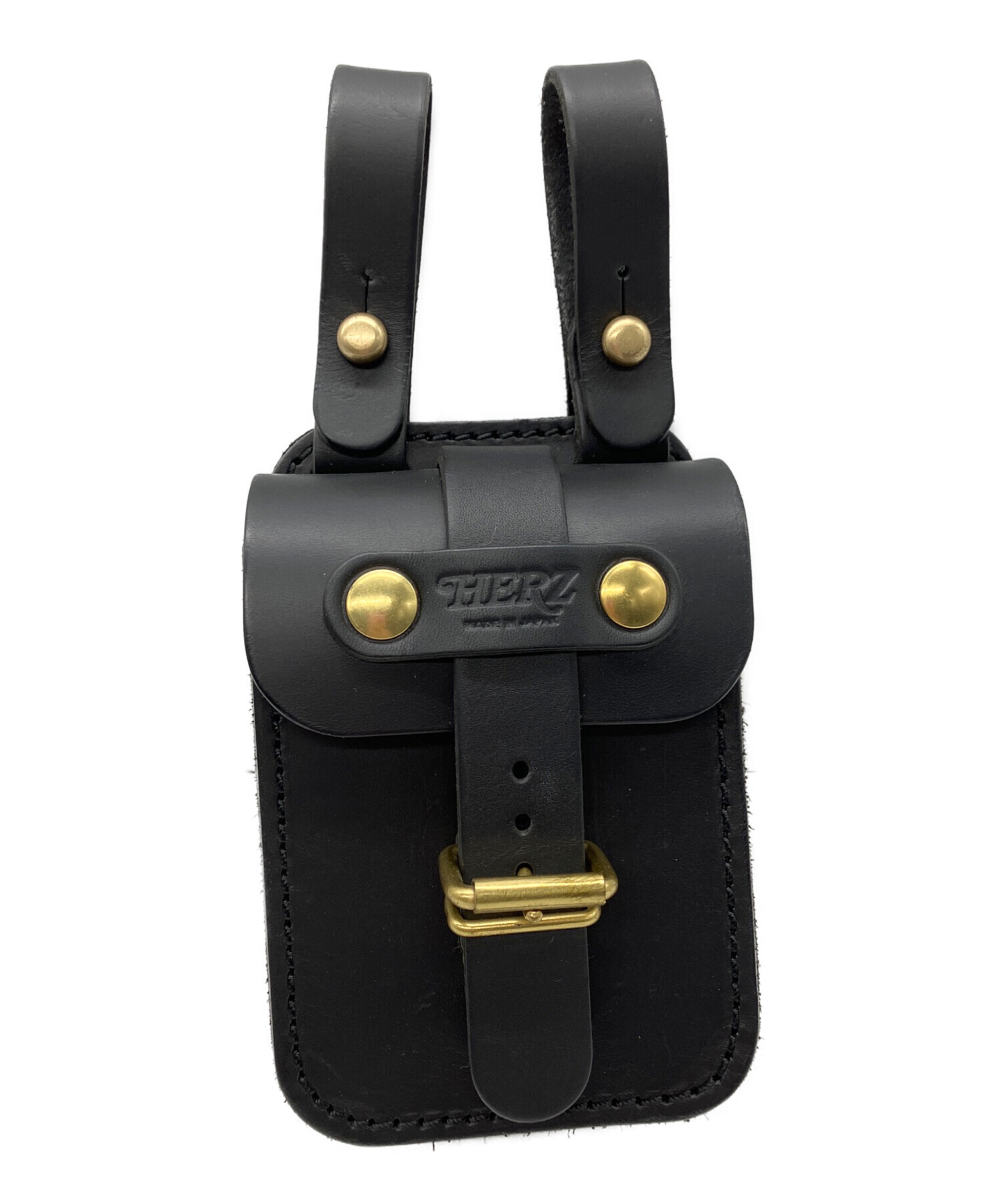 中古・古着通販】Herz (ヘルツ) ベルトポーチ ブラック｜ブランド