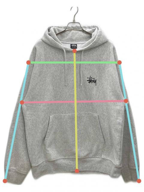 中古・古着通販】stussy (ステューシー) パーカー ライトグレー サイズ