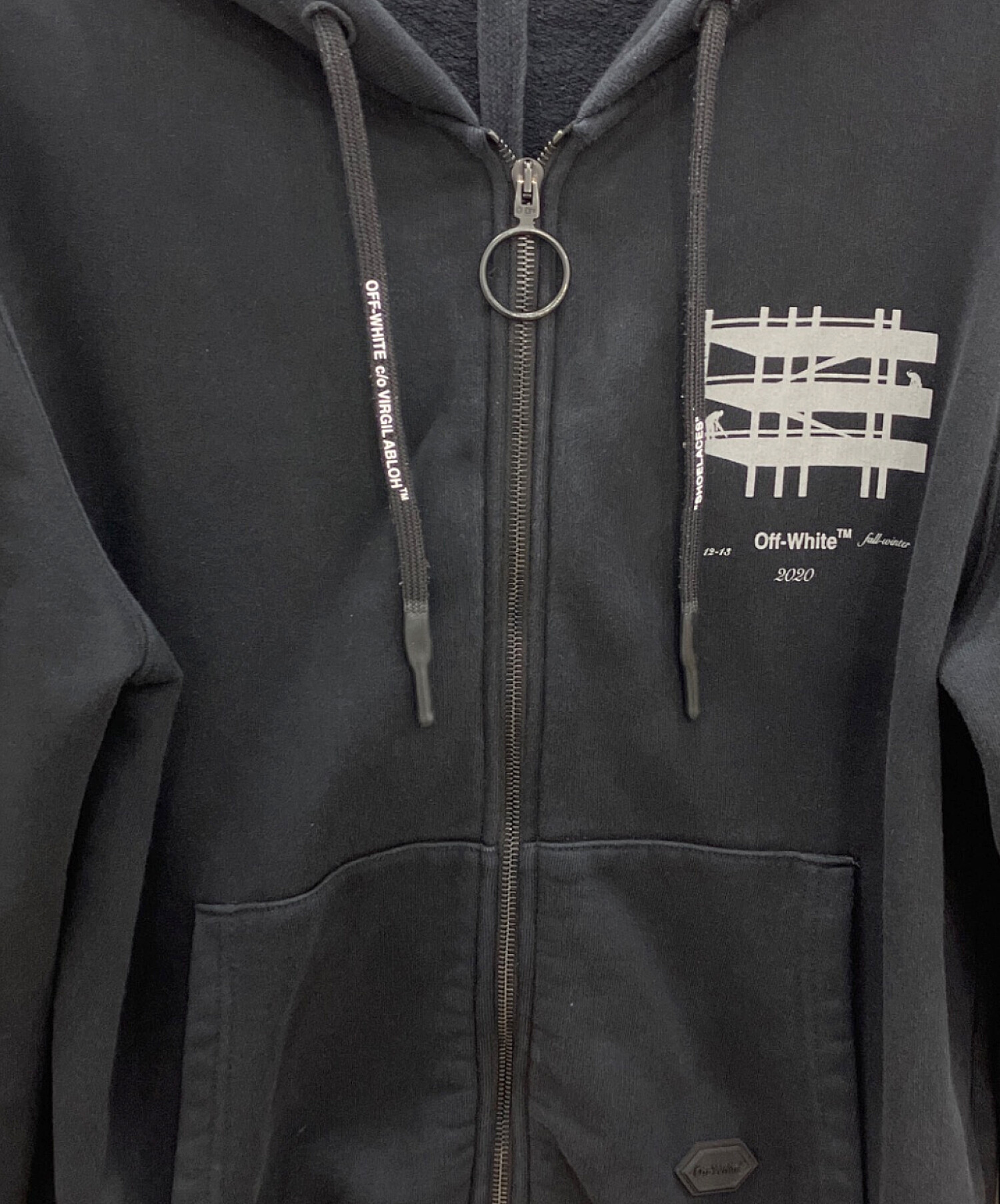 中古・古着通販】OFFWHITE (オフホワイト) ジップアップスウェット