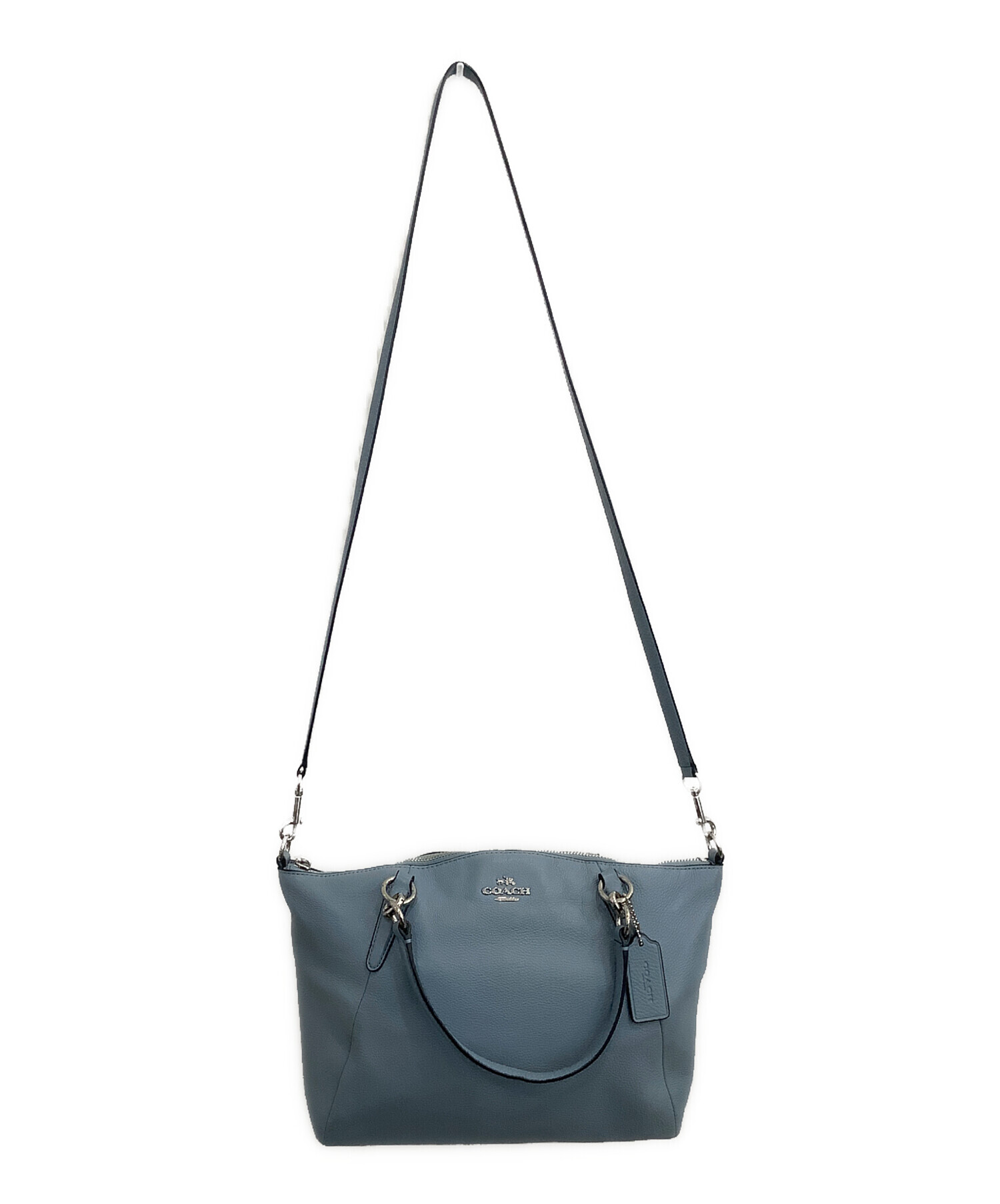 中古・古着通販】COACH (コーチ) ショルダーバッグ スカイブルー