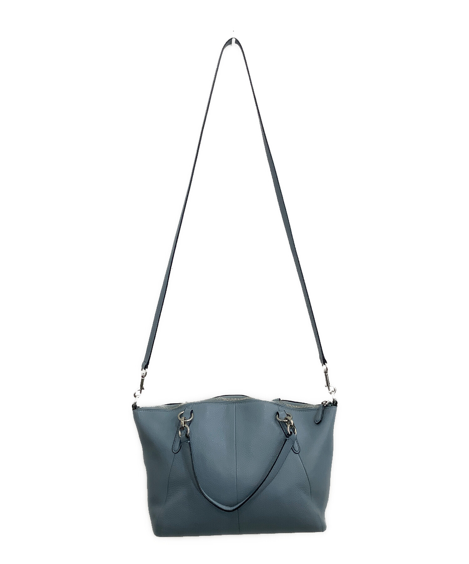 中古・古着通販】COACH (コーチ) ショルダーバッグ スカイブルー